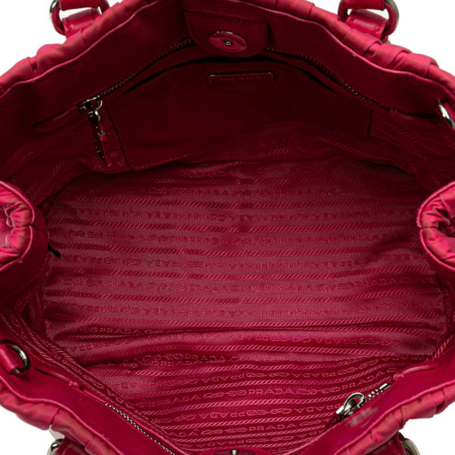 Prada Gaufre, Pink, NYLON, handbag