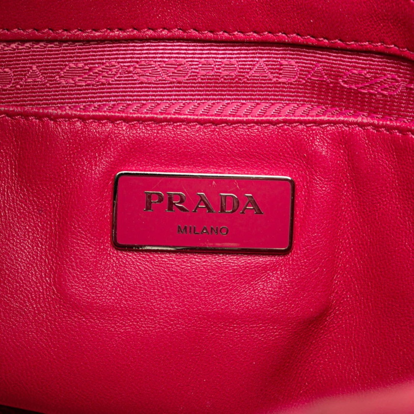 Prada Gaufre, Pink, NYLON, handbag