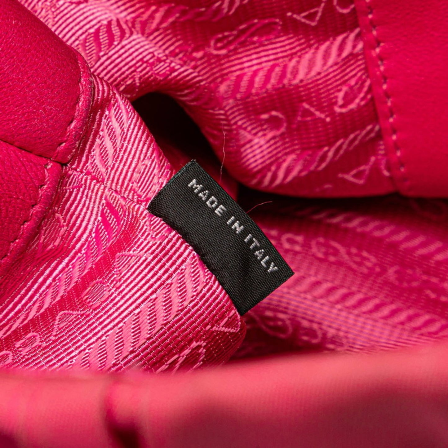 Prada Gaufre, Pink, NYLON, handbag