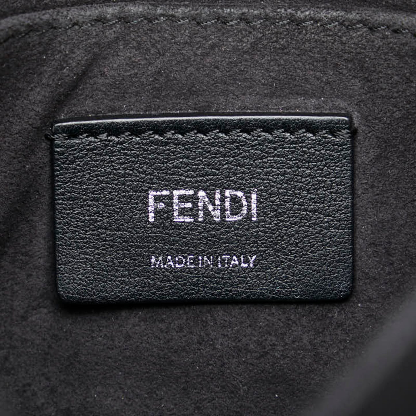 Fendi Kan I, Black, Leather, shoulder