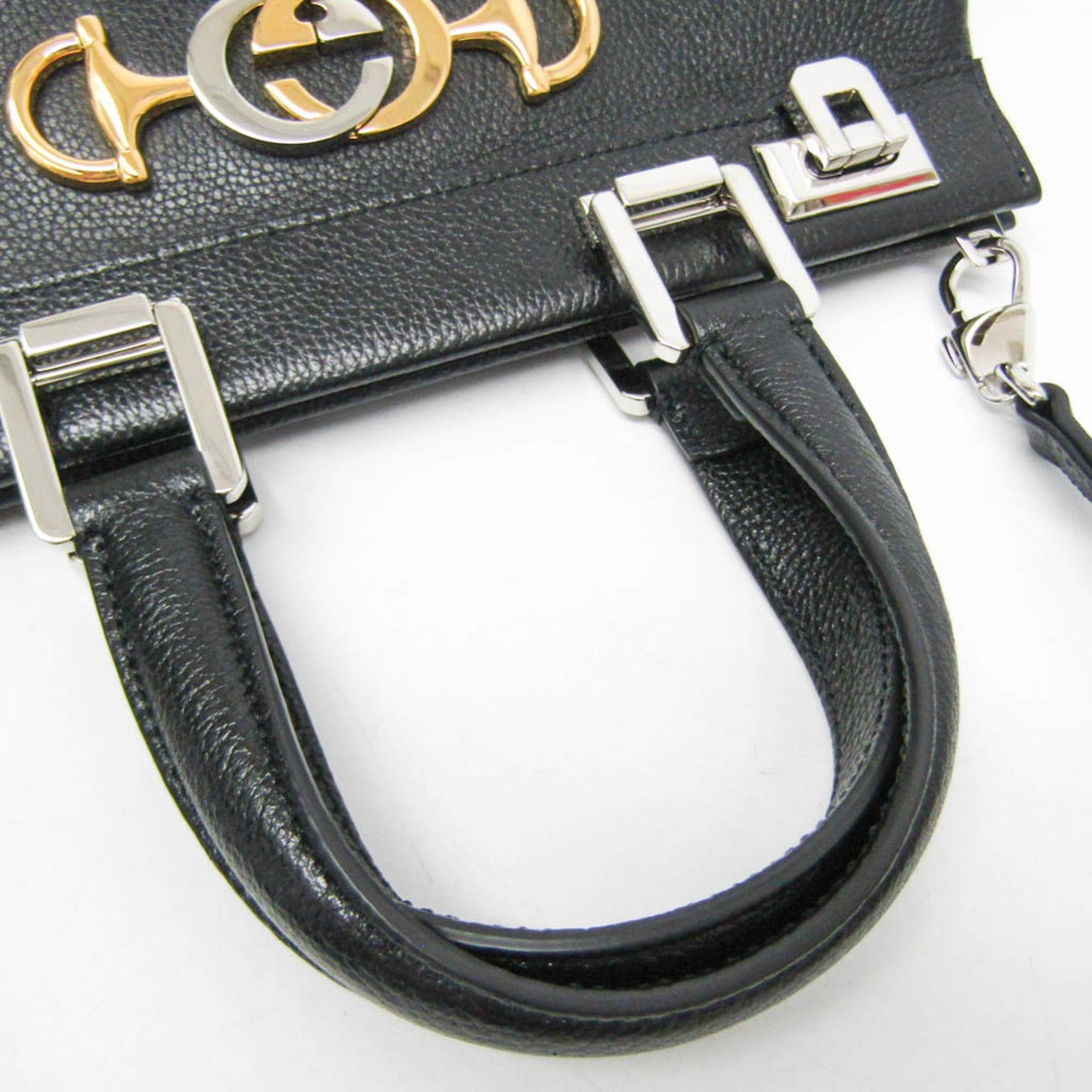 Gucci Zumi, Black, Leather, handbag