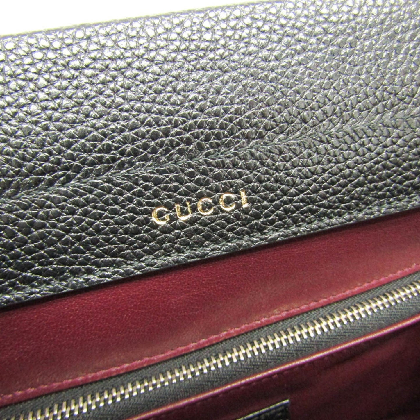 Gucci Zumi, Black, Leather, handbag