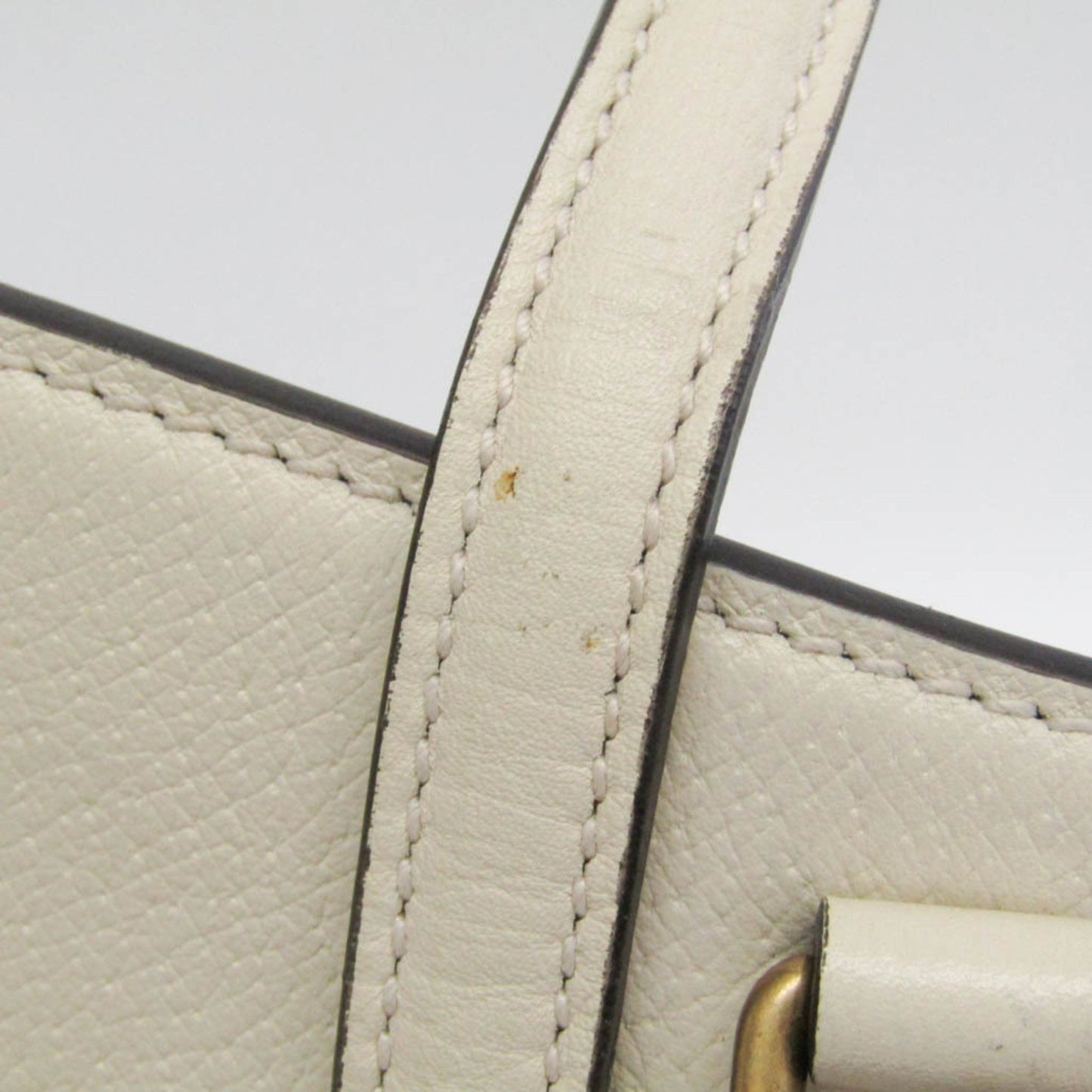 Gucci Sherry, White, Leather, shoulder