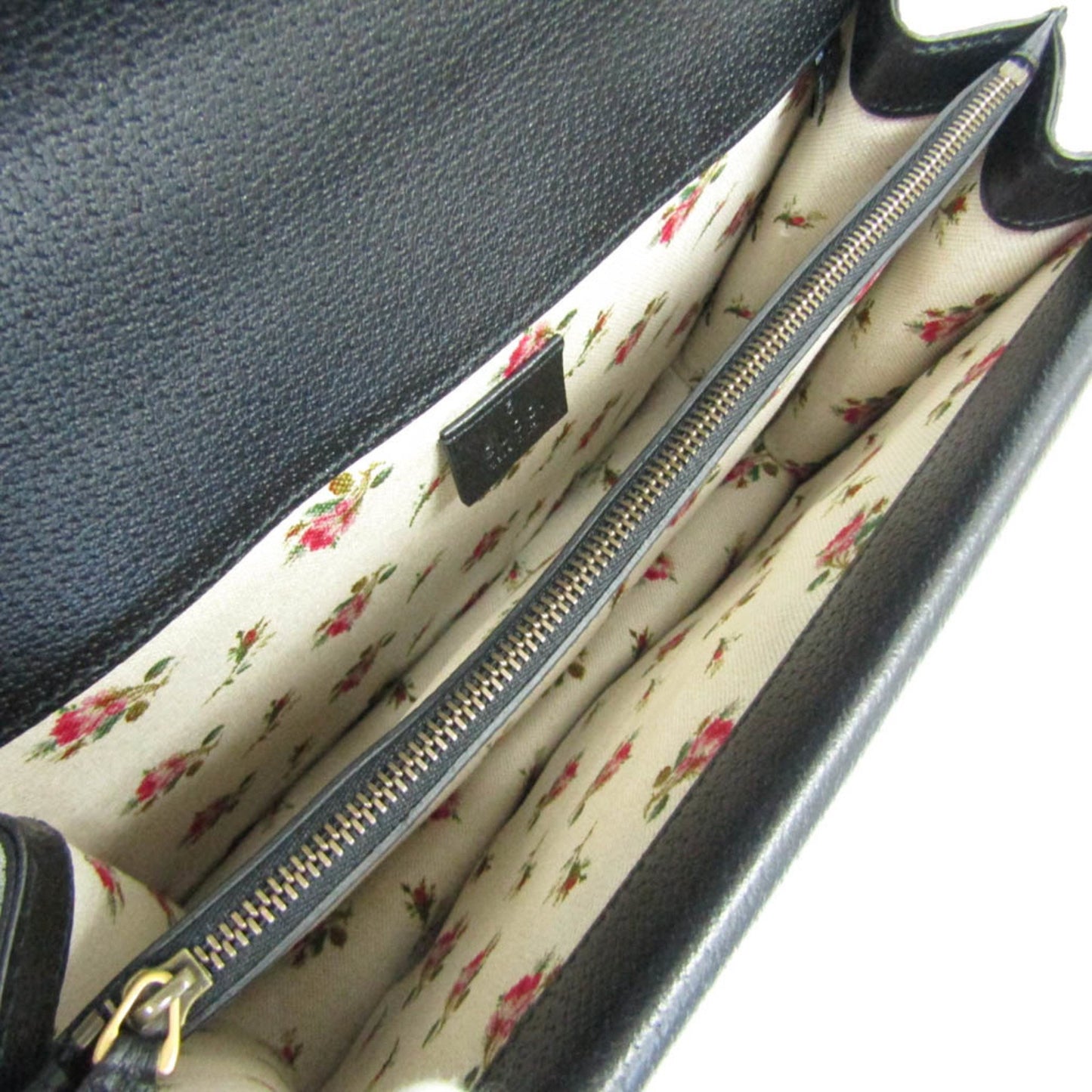 Gucci Dionysus, Black, Leather, shoulder