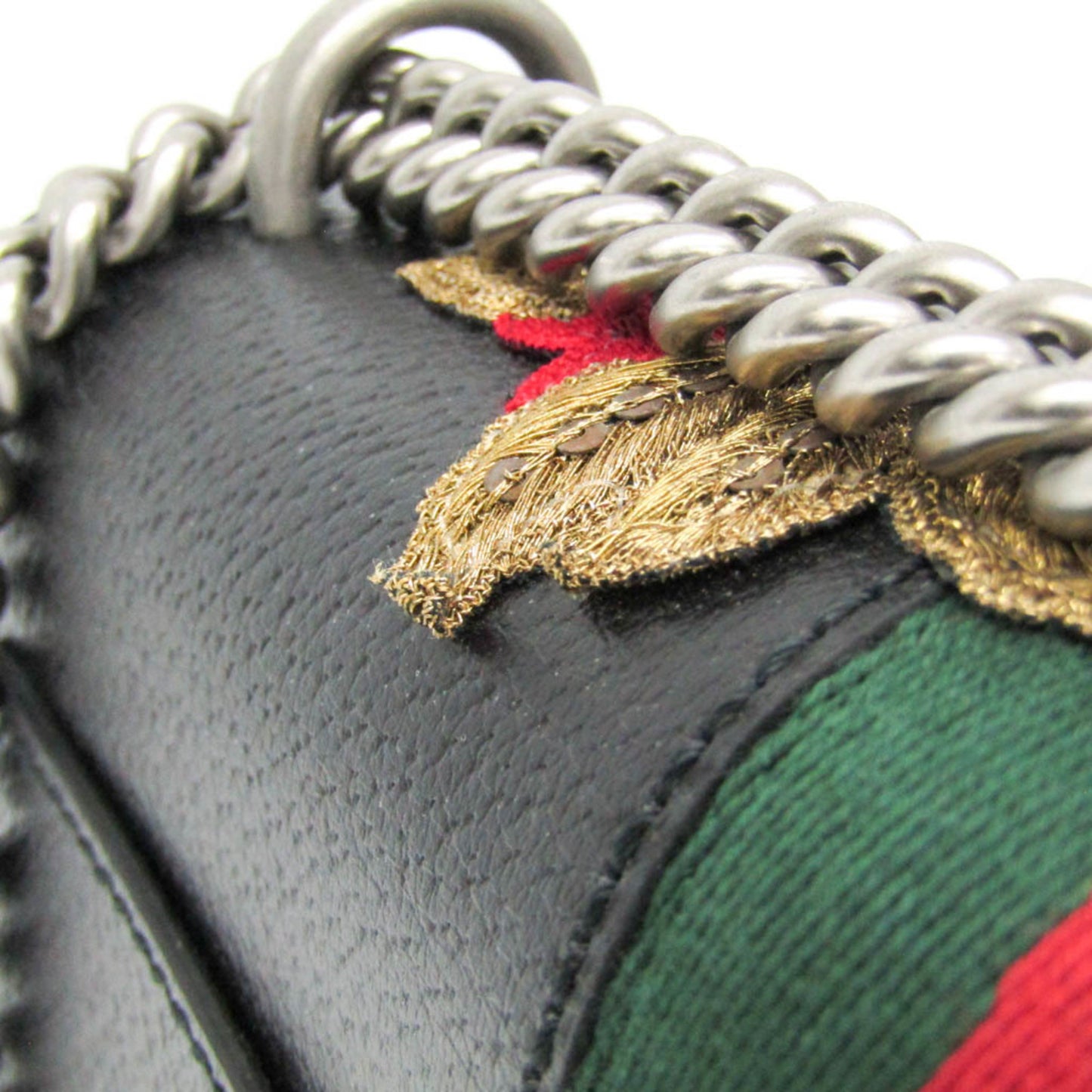 Gucci Dionysus, Black, Leather, shoulder