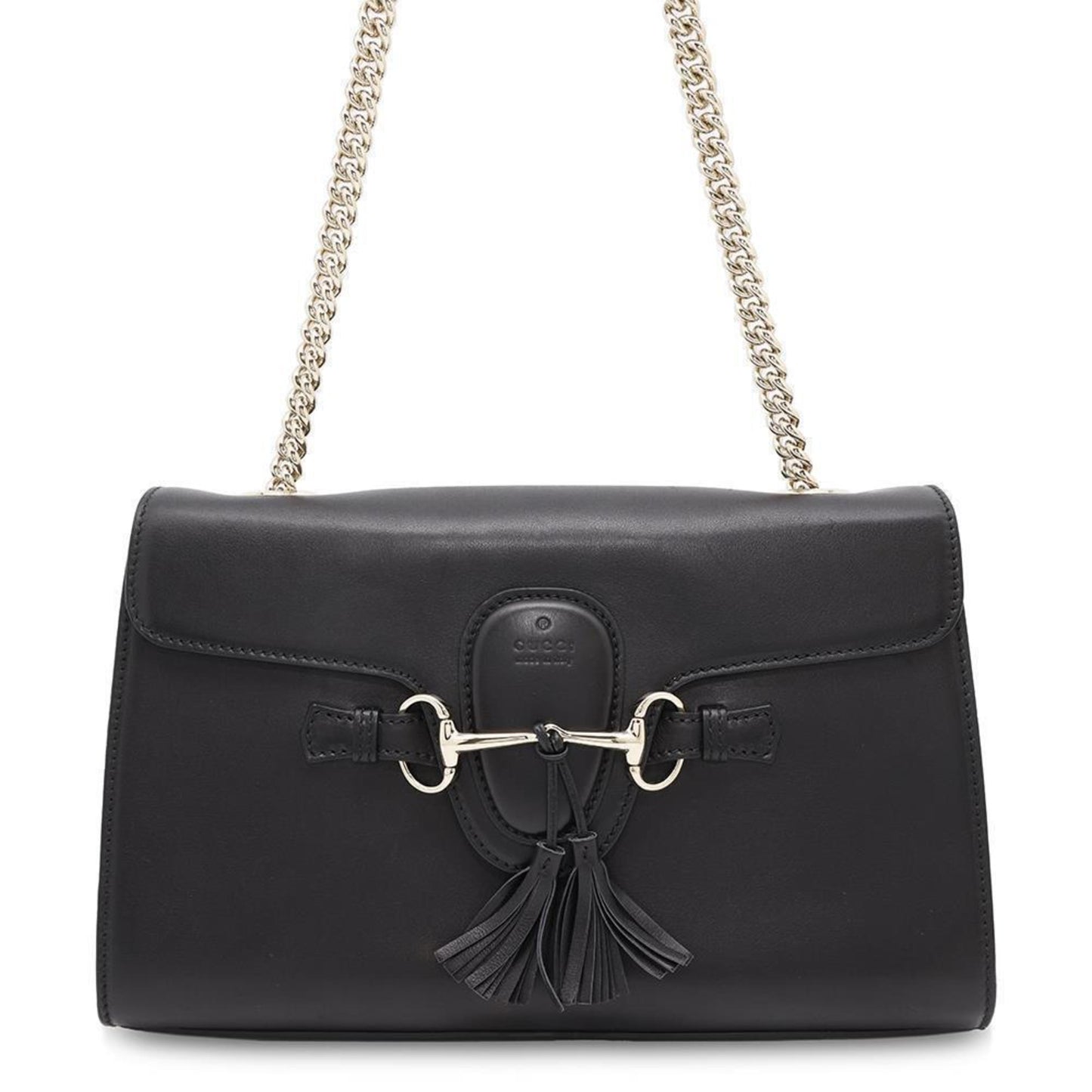 Gucci Emily, Black, Leather, shoulder