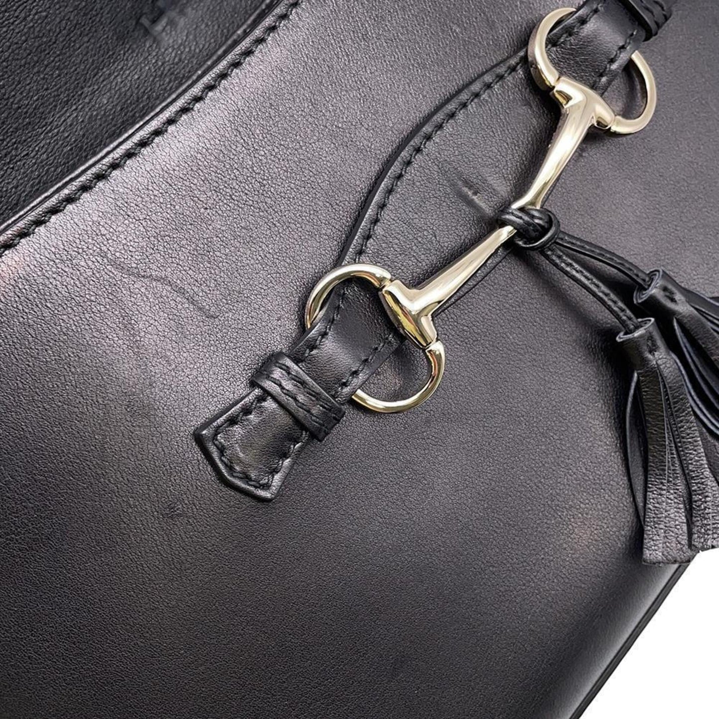 Gucci Emily, Black, Leather, shoulder