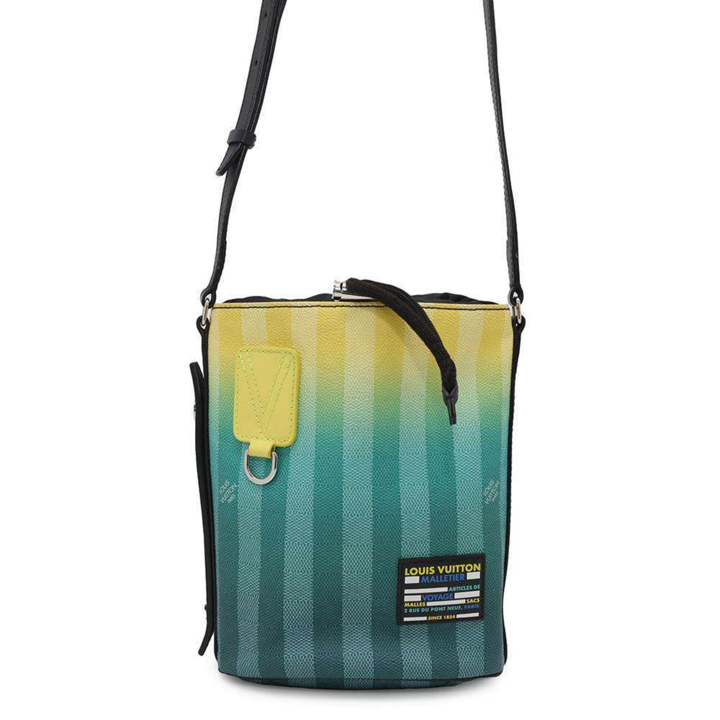 Louis Vuitton Marin, Green, Canvas, shoulder