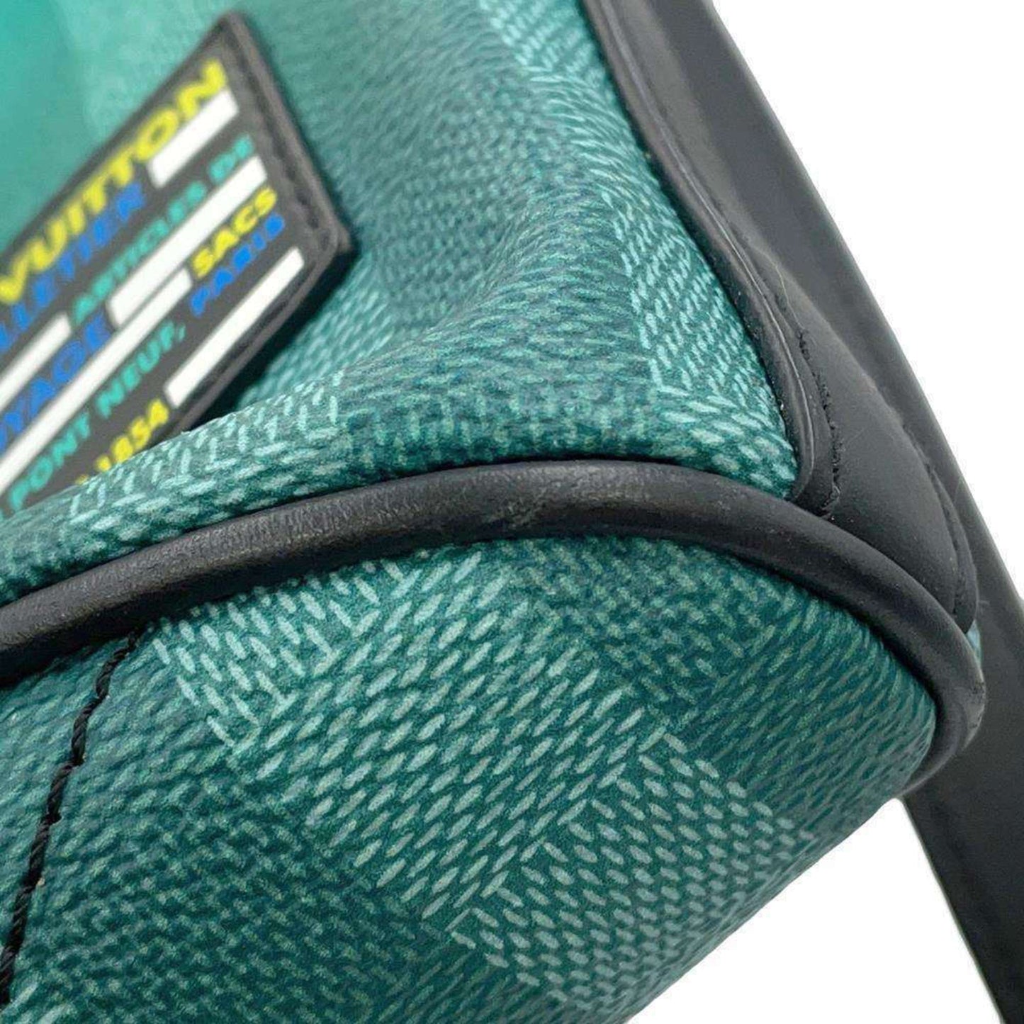 Louis Vuitton Marin, Green, Canvas, shoulder
