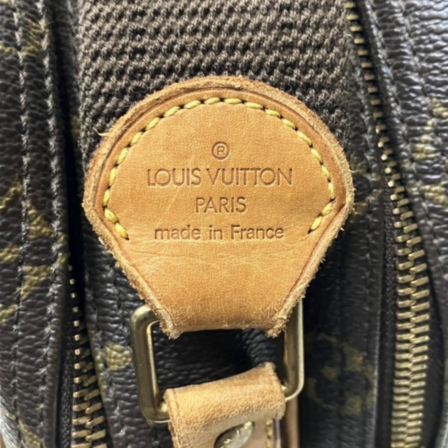 Louis Vuitton Reporter pm, Brown, Canvas, shoulder