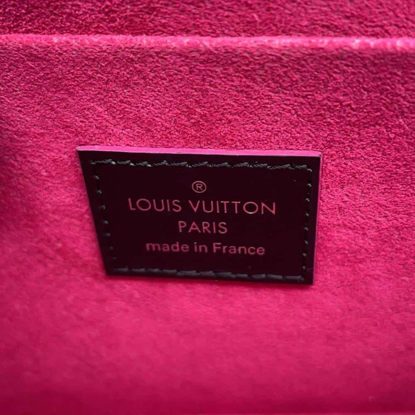 Louis Vuitton Felicie, Black, Leather, clutch