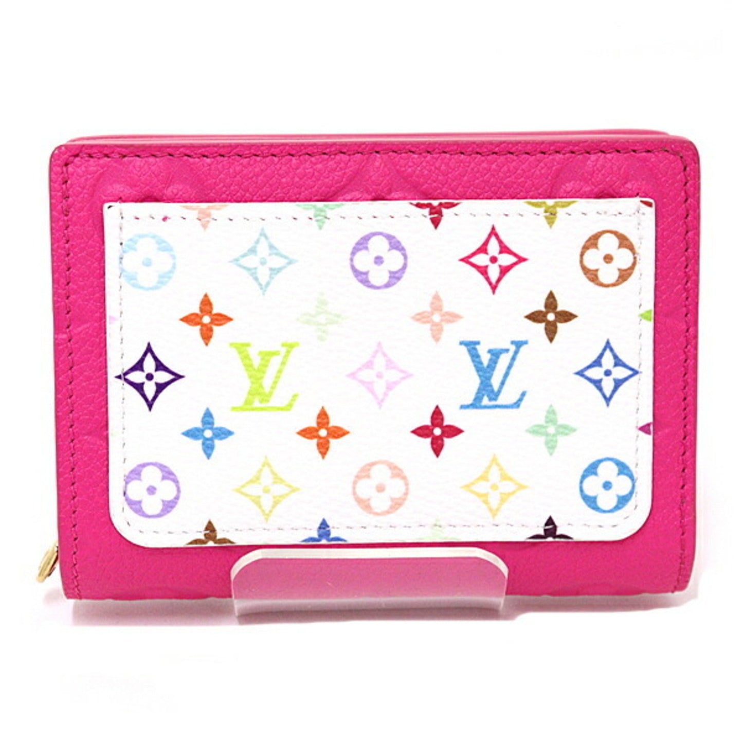 Louis Vuitton Cléa, Pink, Leather, wallet