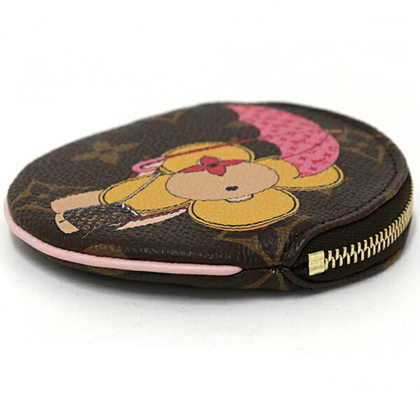 Louis Vuitton Coin purse, Brown, Canvas, wallet