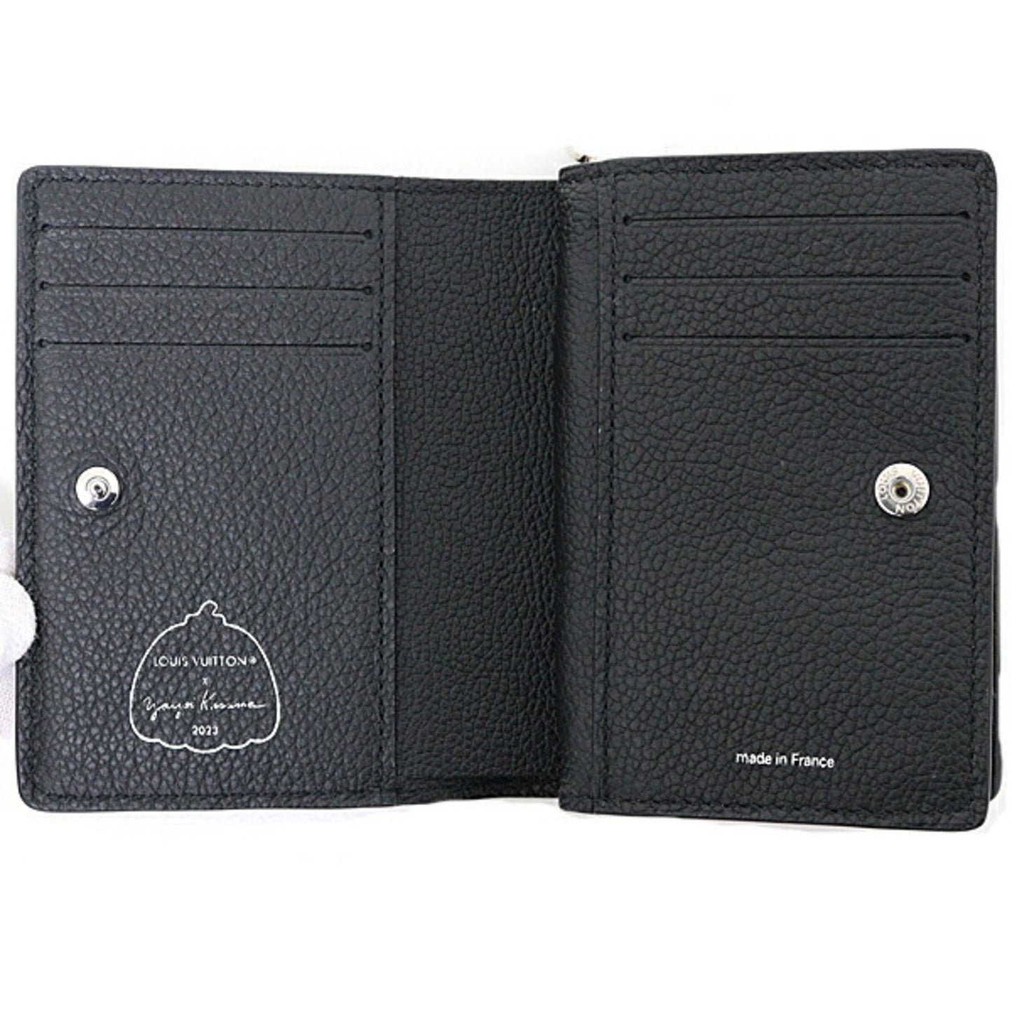 Louis Vuitton Cléa, Black, Leather, wallet