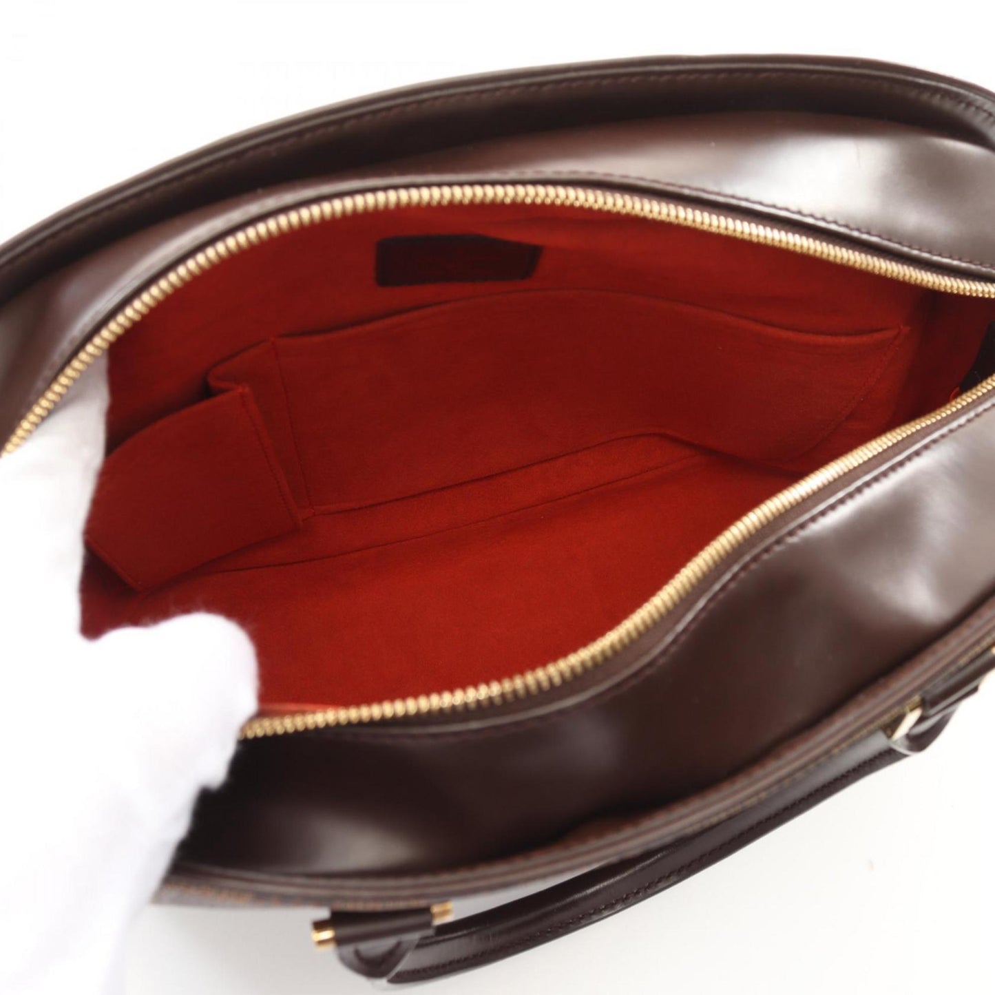 Louis Vuitton Sarria, Brown, Canvas, handbag