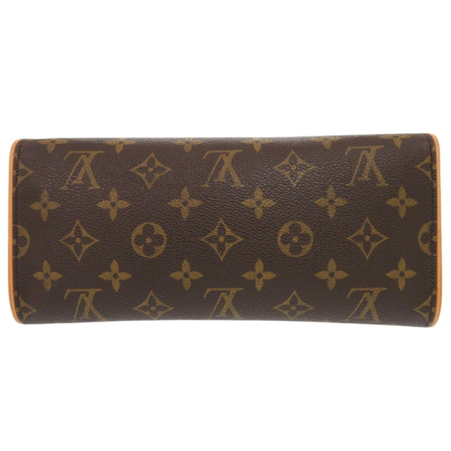 Louis Vuitton Pochette Twin GM, Brown, Canvas, shoulder
