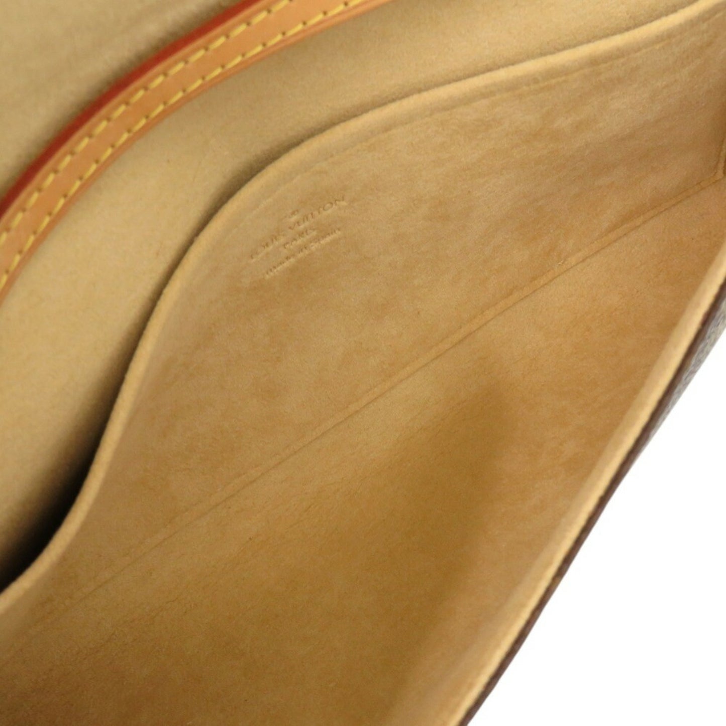 Louis Vuitton Pochette Twin GM, Brown, Canvas, shoulder