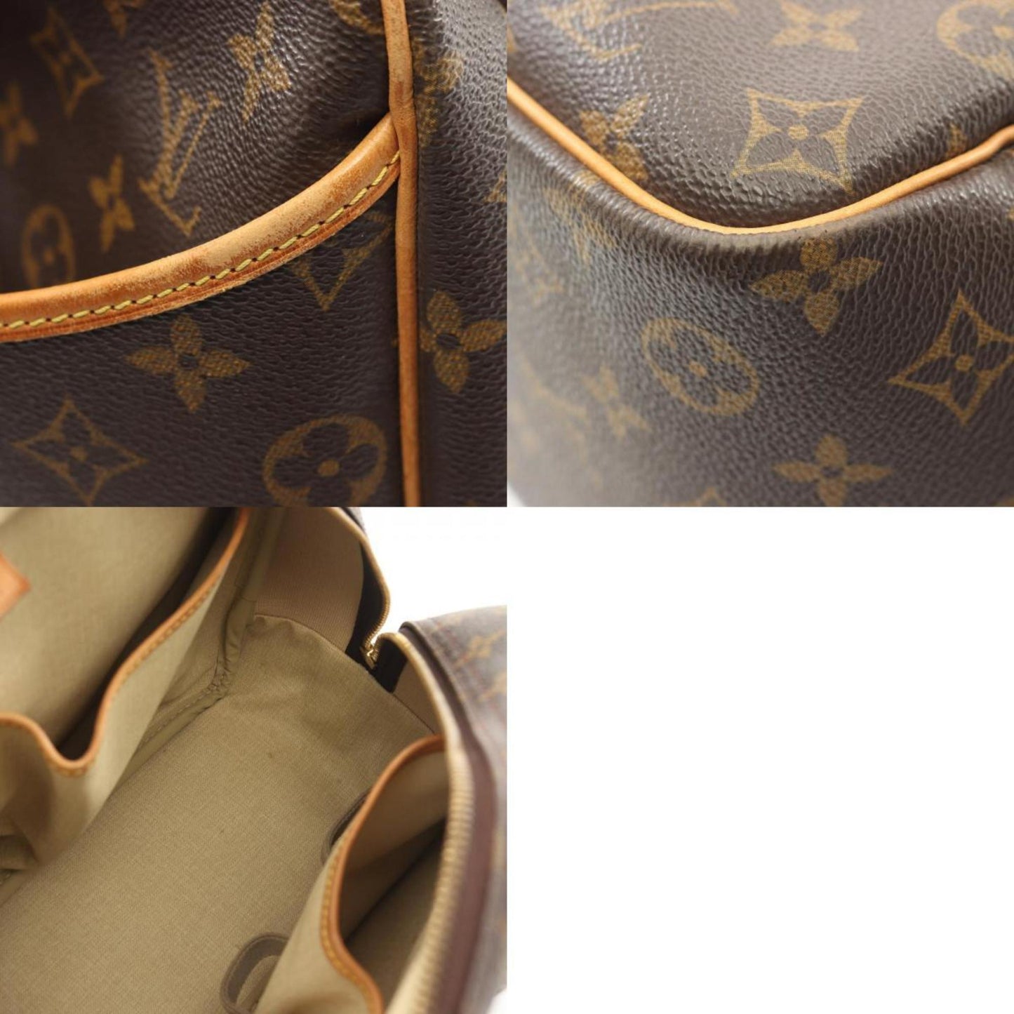 Louis Vuitton Deauville, Brown, Canvas, handbag