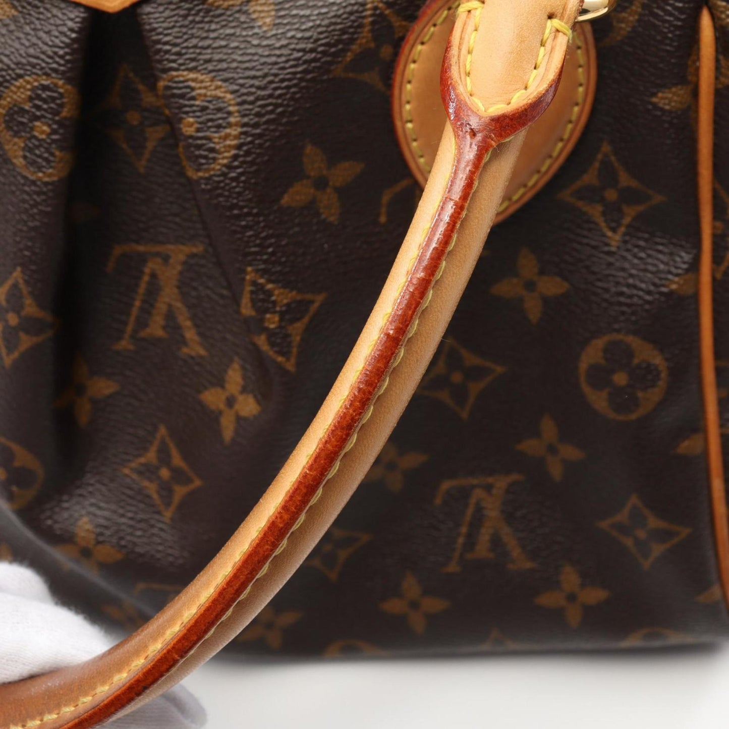 Louis Vuitton Tivoli, Brown, Canvas, handbag