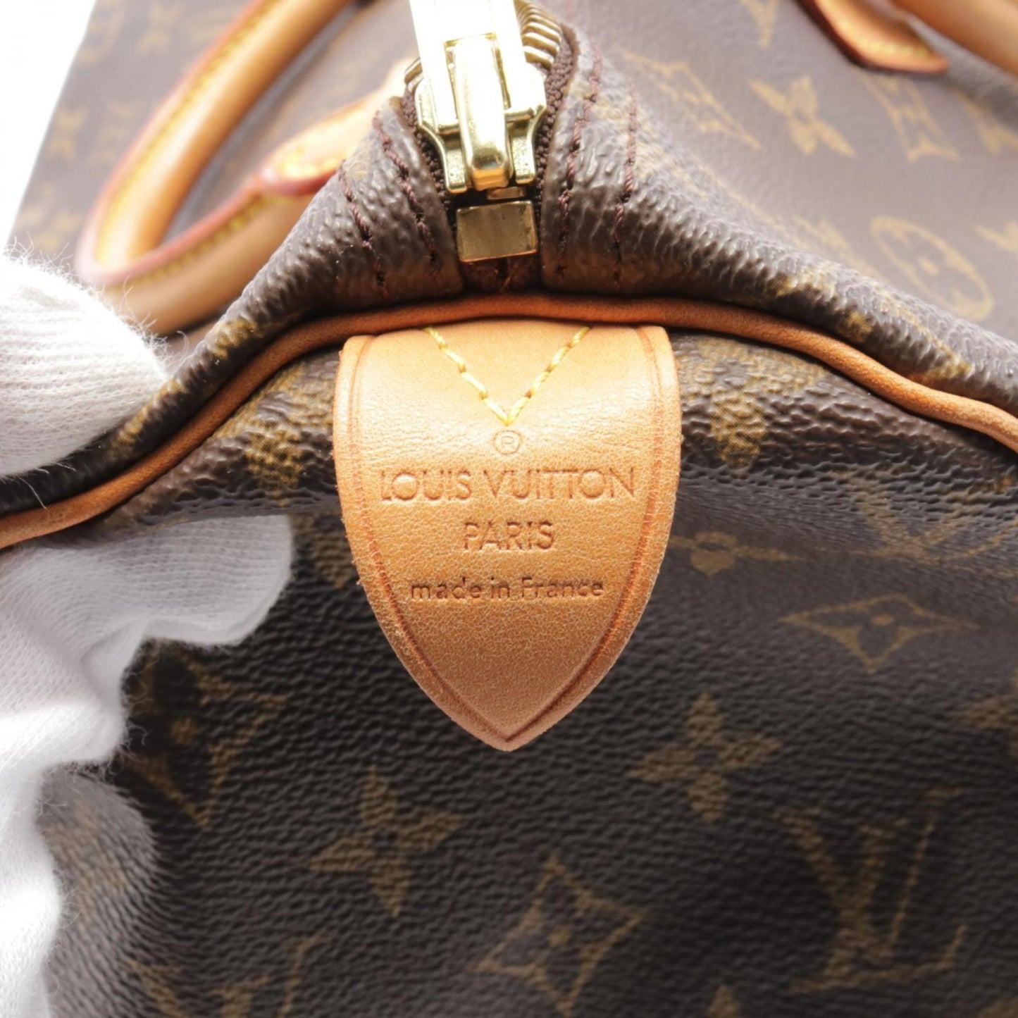 Louis Vuitton Speedy 40, Brown, Canvas, handbag