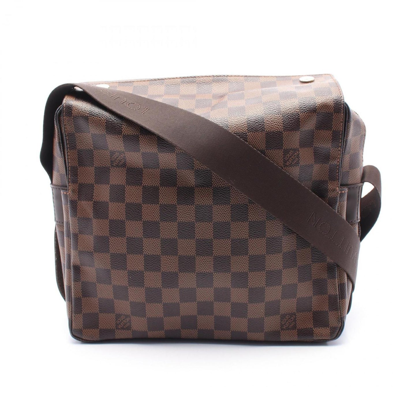 Louis Vuitton Naviglio, Brown, Canvas, shoulder