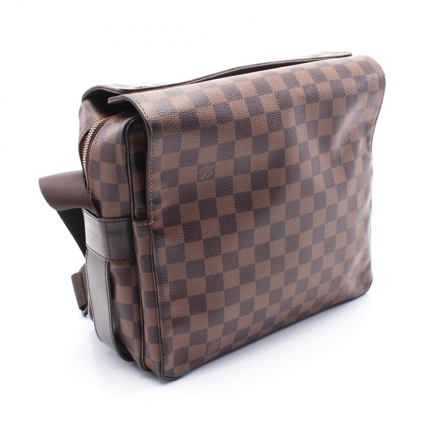Louis Vuitton Naviglio, Brown, Canvas, shoulder