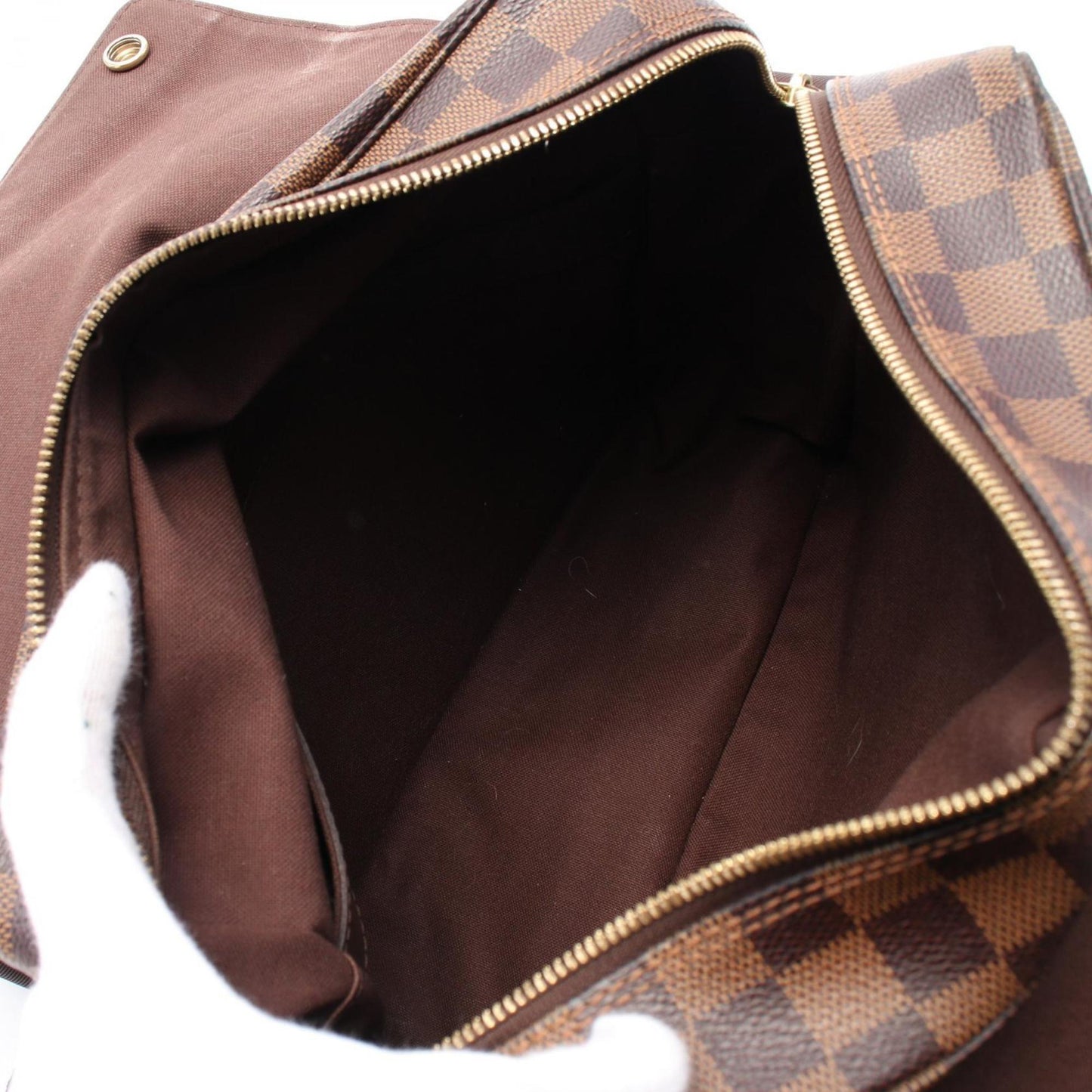 Louis Vuitton Naviglio, Brown, Canvas, shoulder