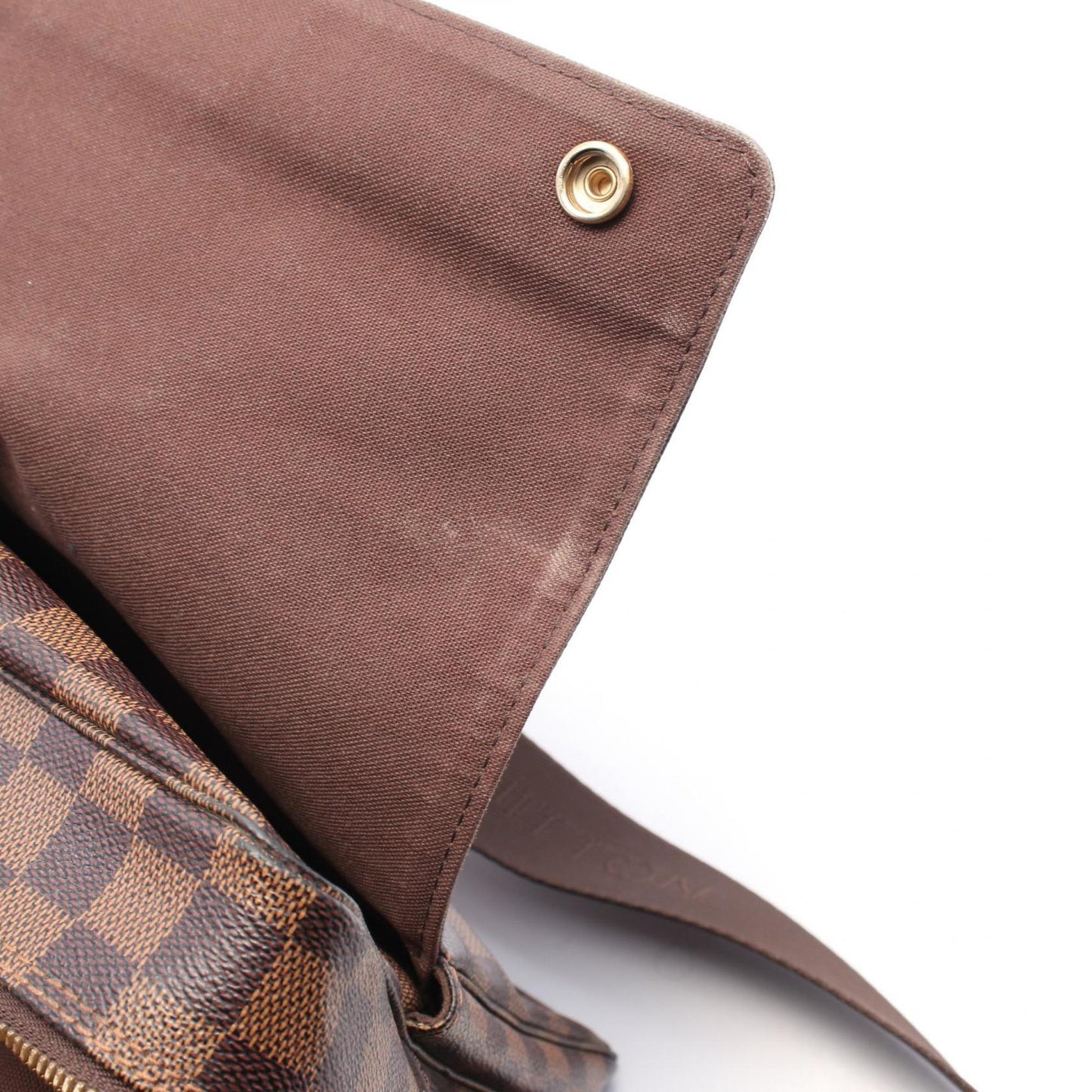Louis Vuitton Naviglio, Brown, Canvas, shoulder