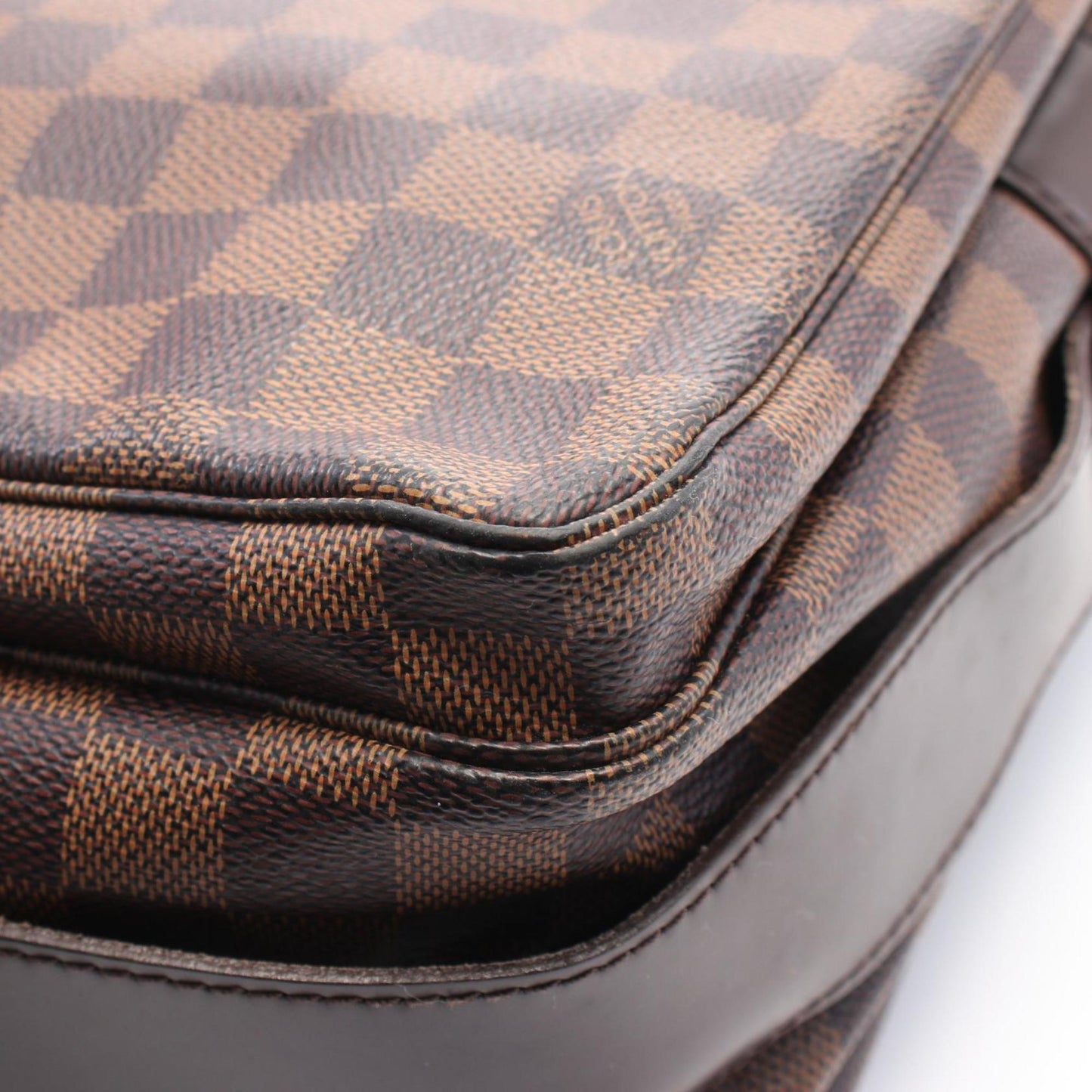 Louis Vuitton Naviglio, Brown, Canvas, shoulder