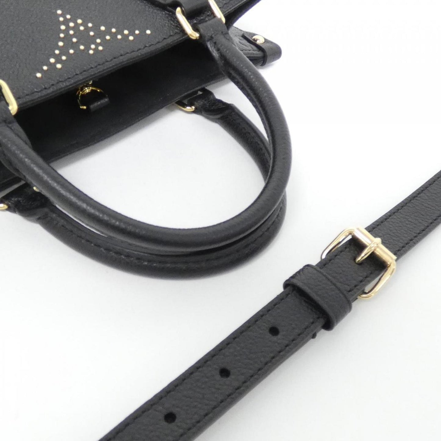 Louis Vuitton Onthego, Black, Canvas, handbag