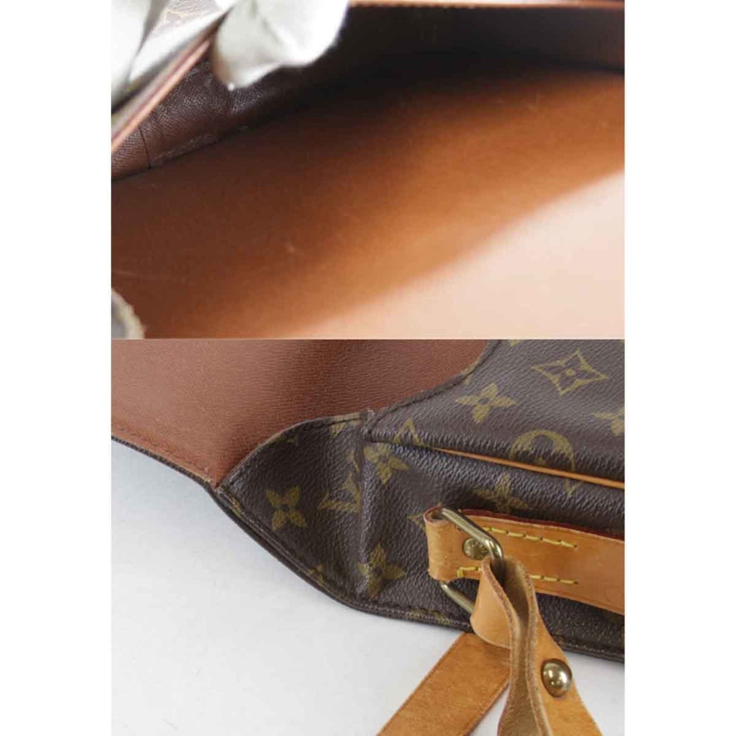 Louis Vuitton Cartouchière, Brown, Canvas, shoulder
