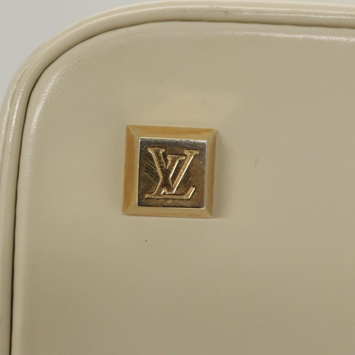 Louis Vuitton Lockit, White, Leather, handbag