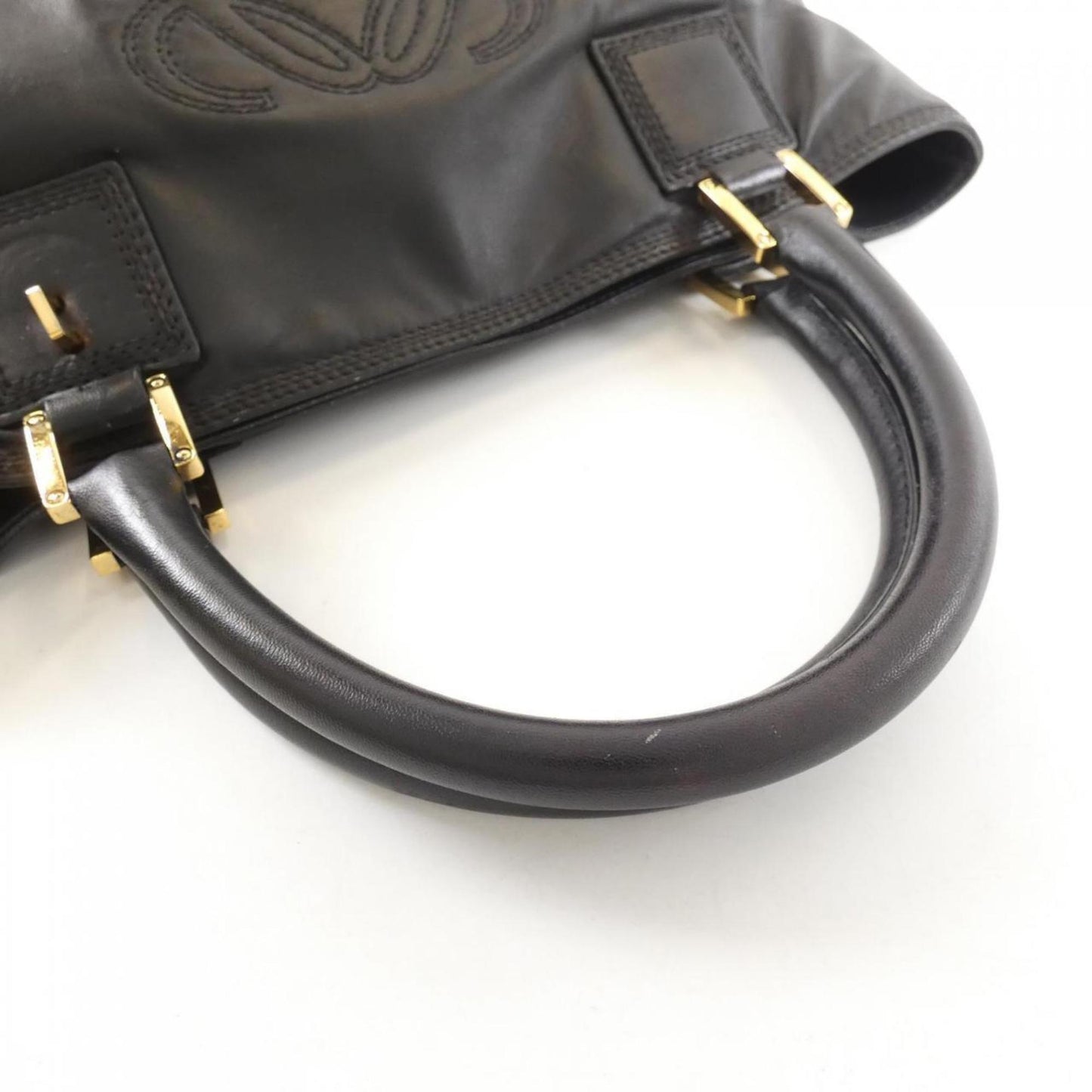 Loewe Amazona, Black, Leather, tote