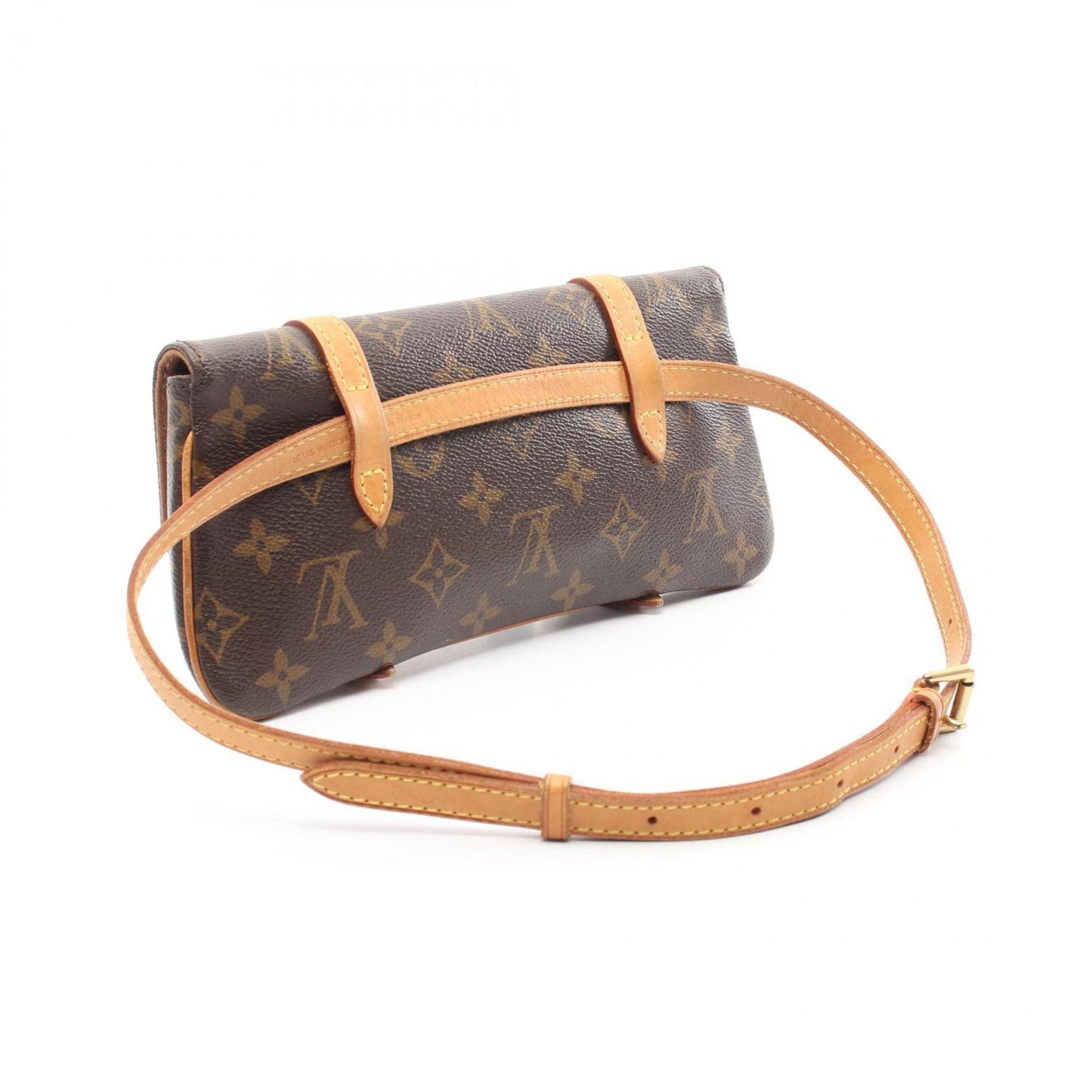Louis Vuitton Marelle, Brown, Canvas, clutch