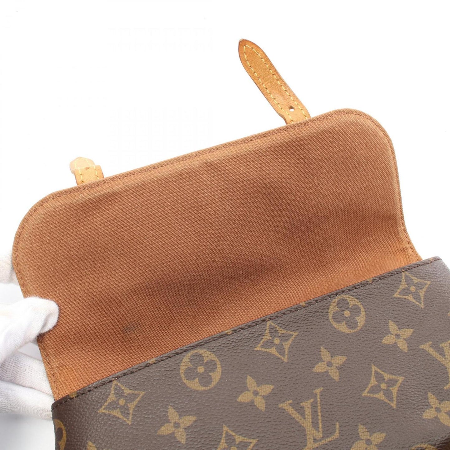 Louis Vuitton Marelle, Brown, Canvas, clutch