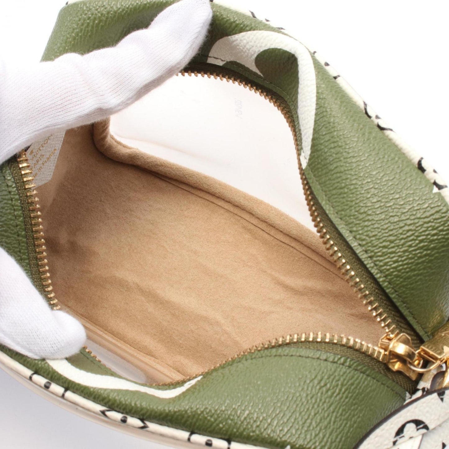 Louis Vuitton Beach Pouch, Khaki, Canvas, clutch