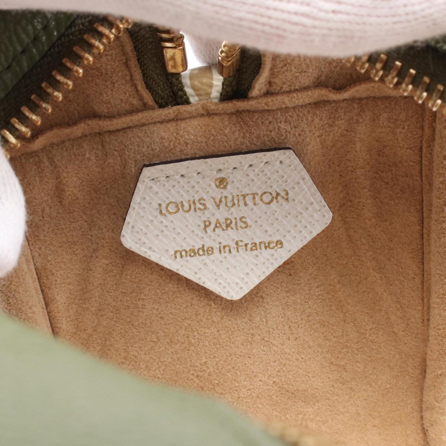 Louis Vuitton Beach Pouch, Khaki, Canvas, clutch