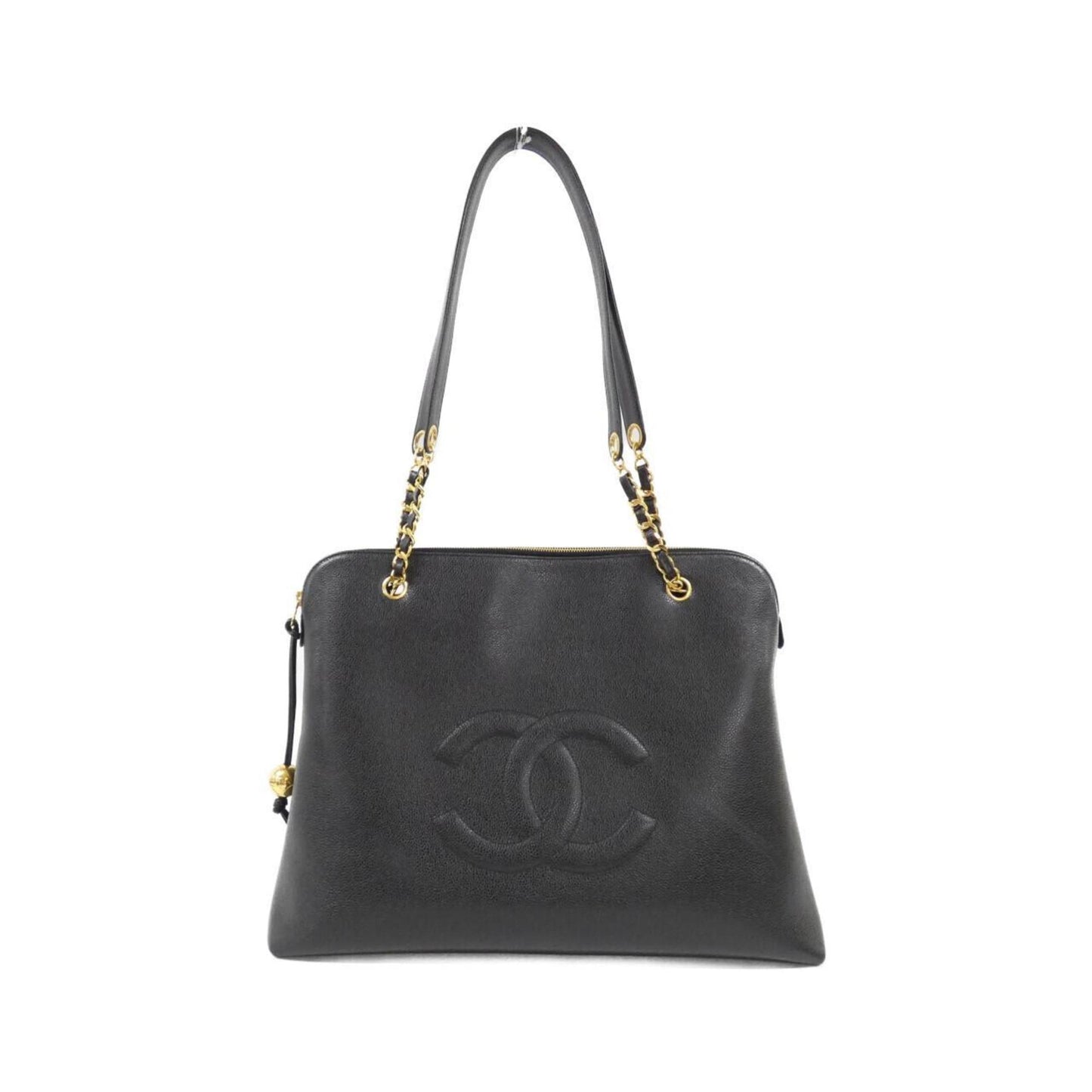 Chanel Grand Shopping, Black, Leather, tote