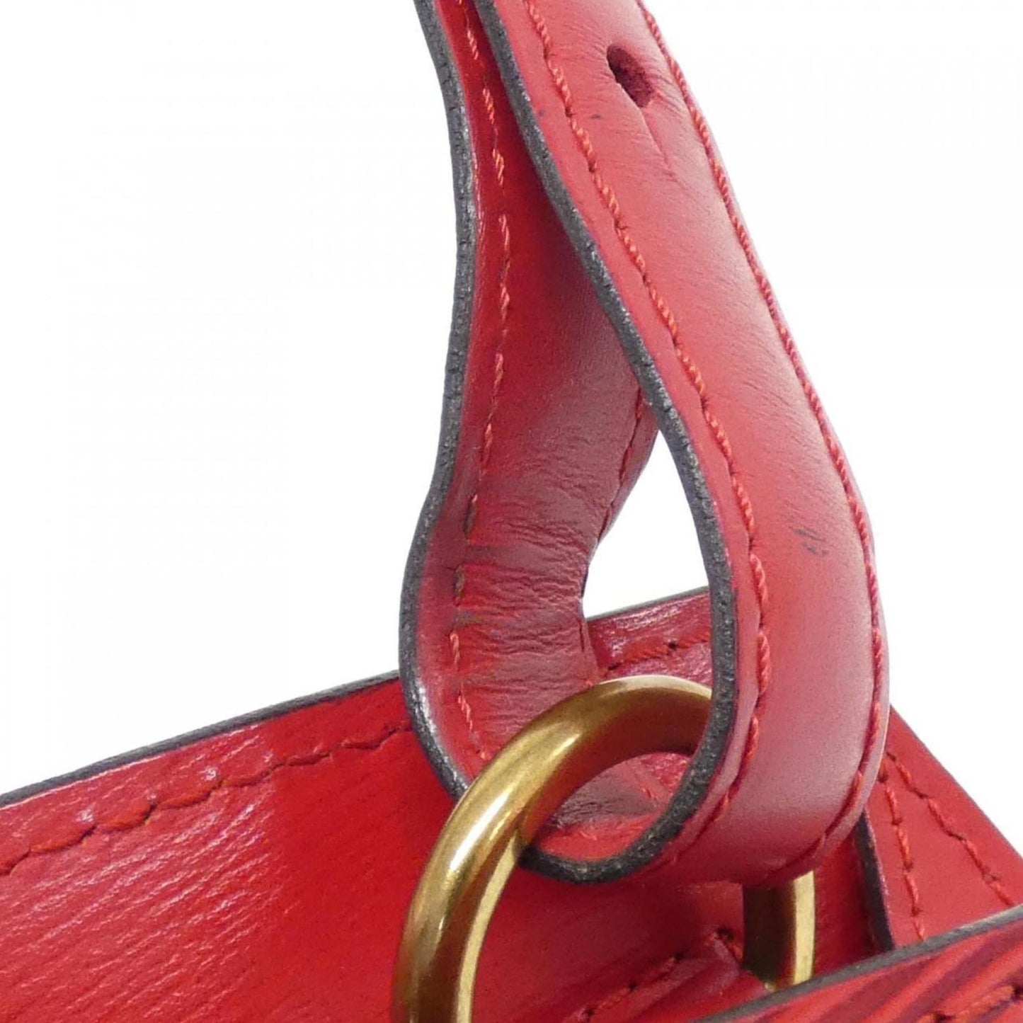 Louis Vuitton Cluny, Red, Leather, shoulder