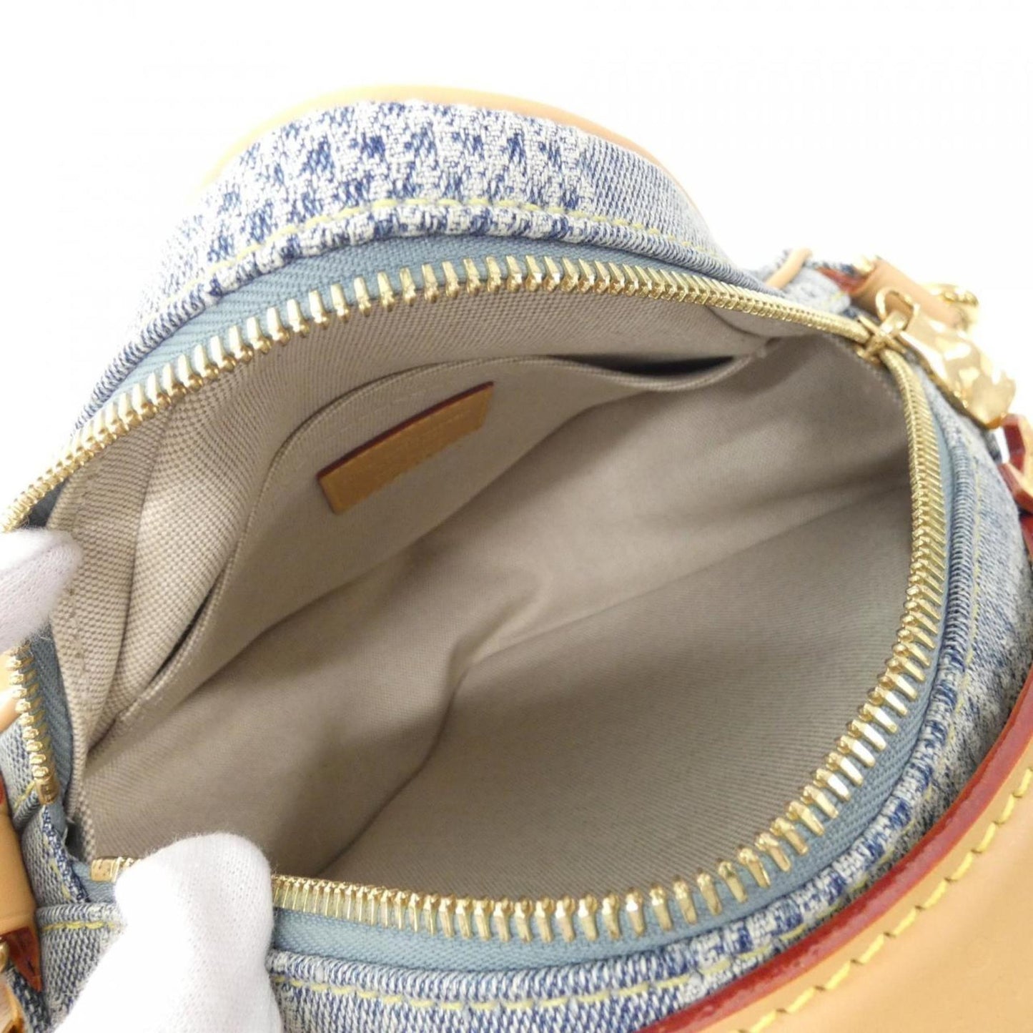 Louis Vuitton Chess, Blue, Denim - Jeans, handbag
