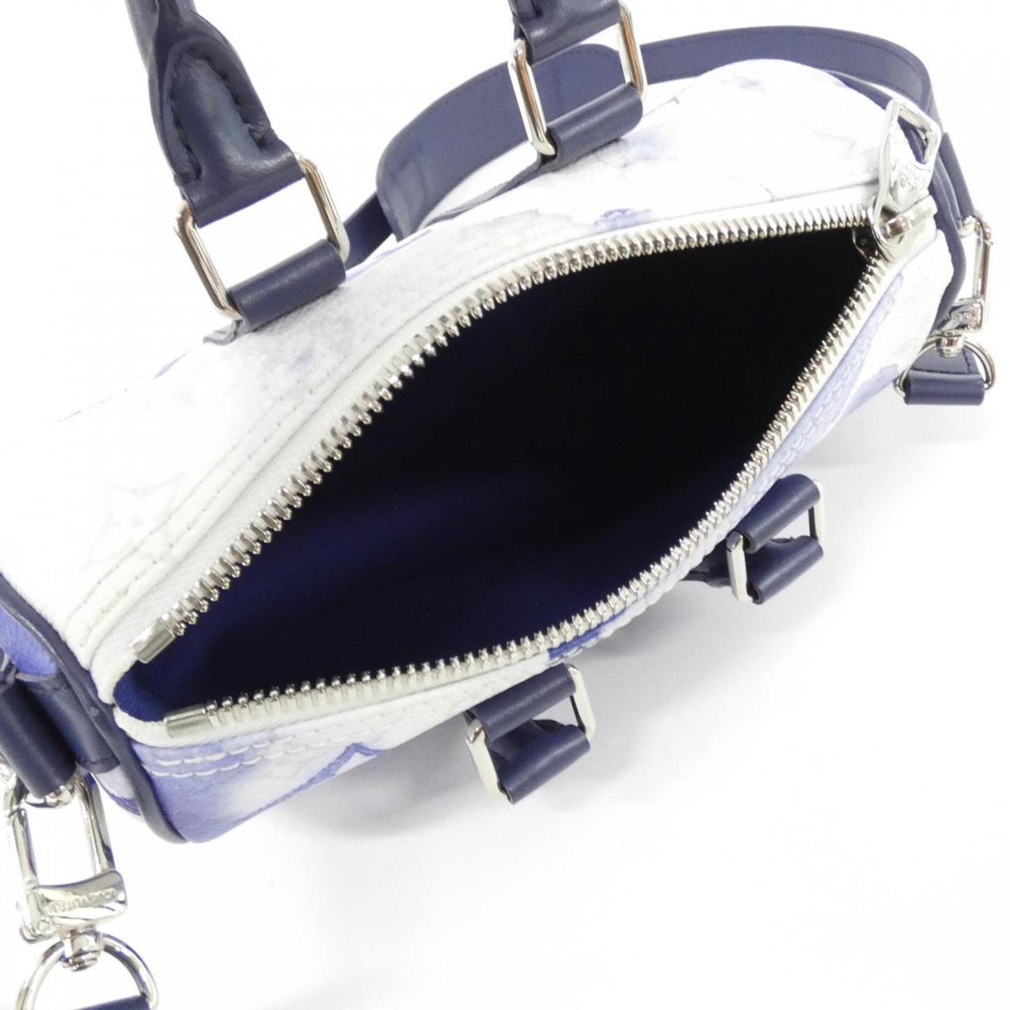 Louis Vuitton Keepall XS, Blue, Canvas, travel