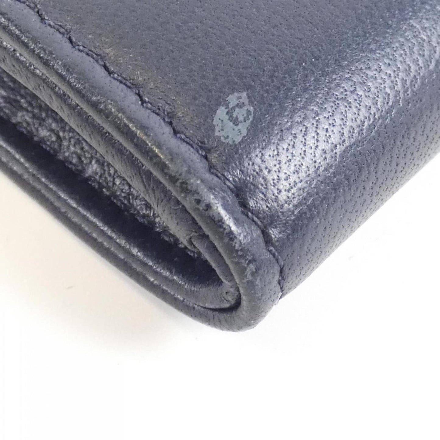 Chanel Porte monnaie, Navy, Leather, wallet