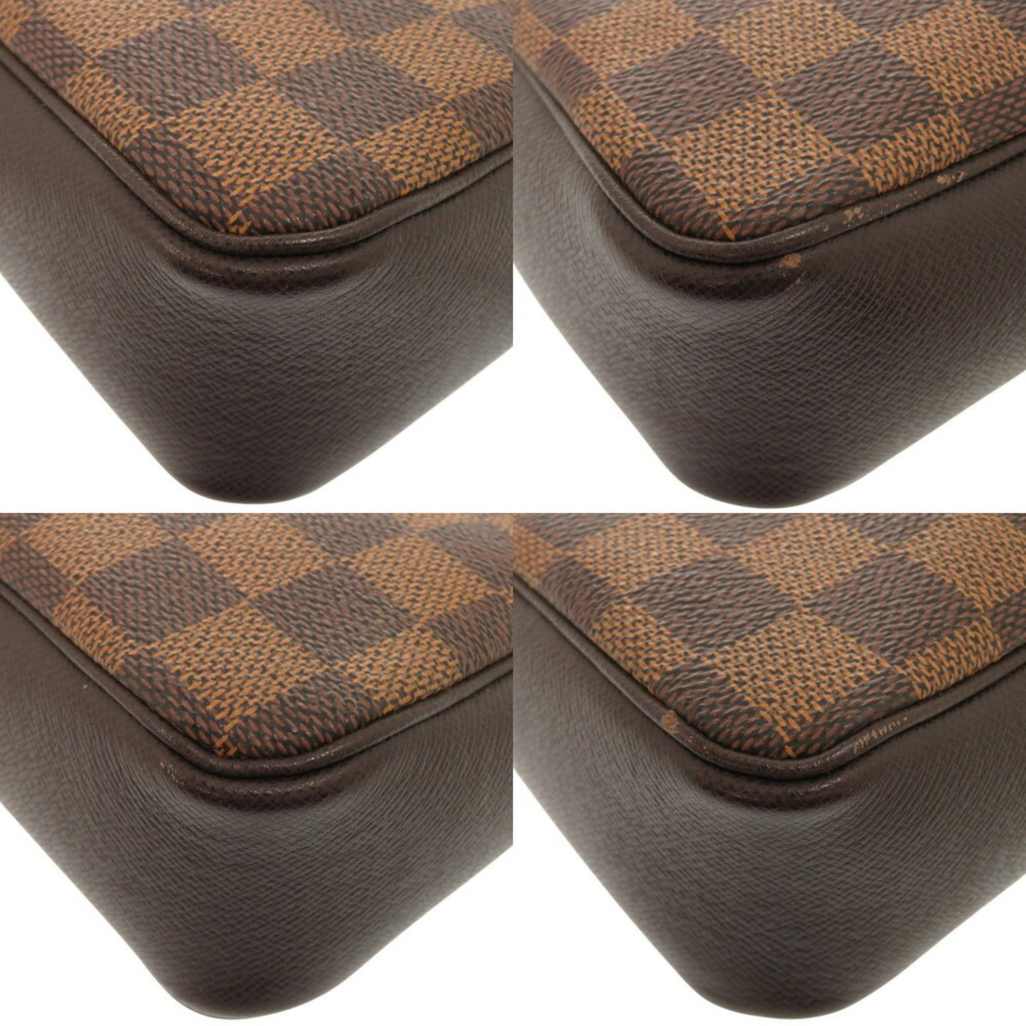Louis Vuitton Trousse makeup, Brown, Canvas, clutch