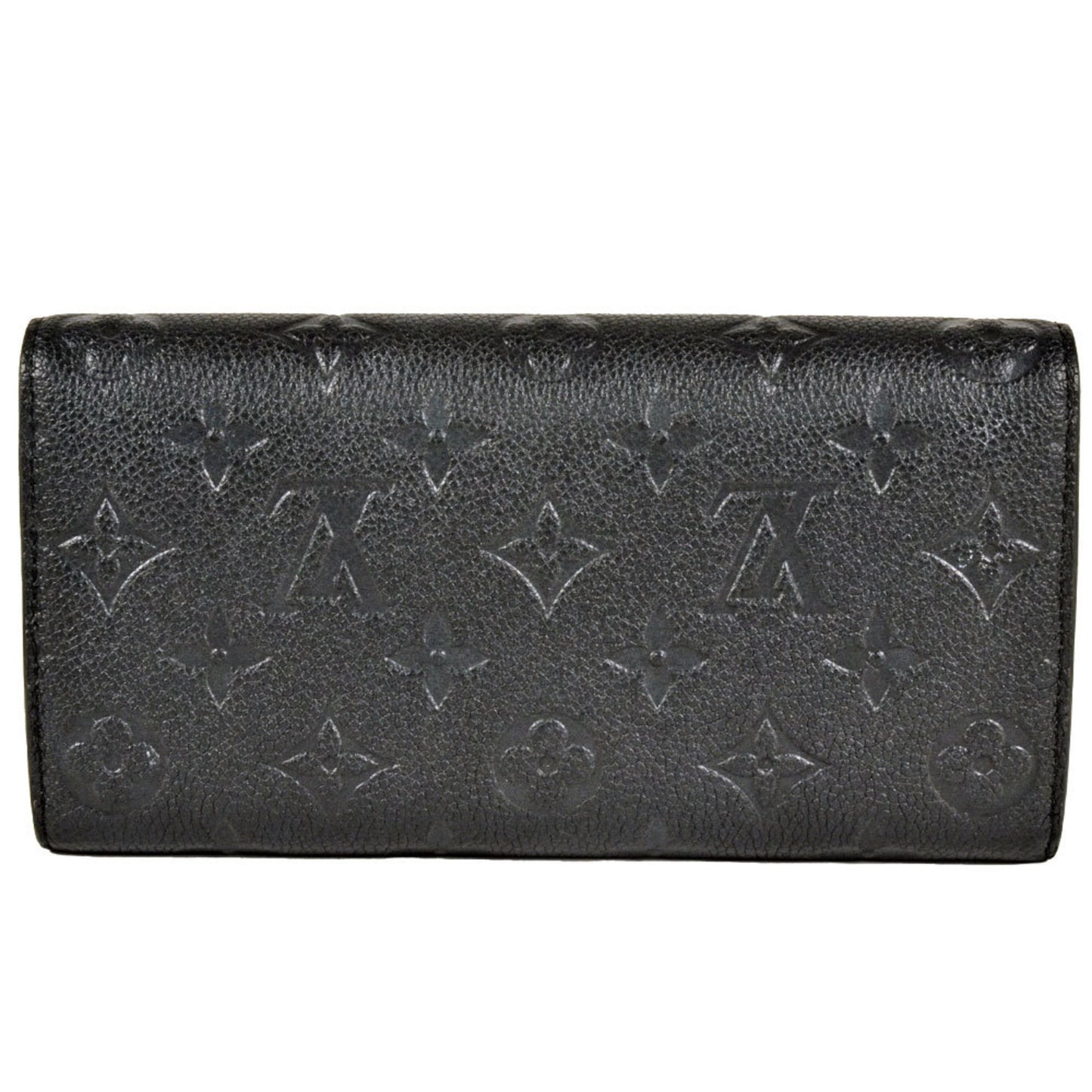 Louis Vuitton Sarah, Black, Leather, wallet