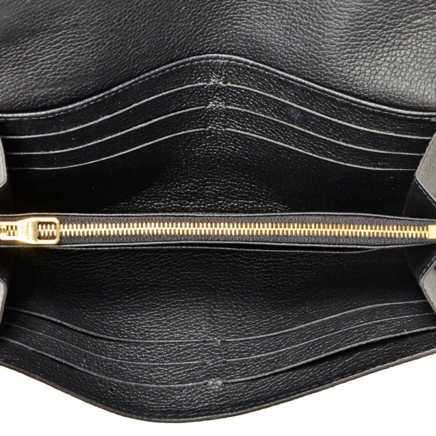 Louis Vuitton Sarah, Black, Leather, wallet