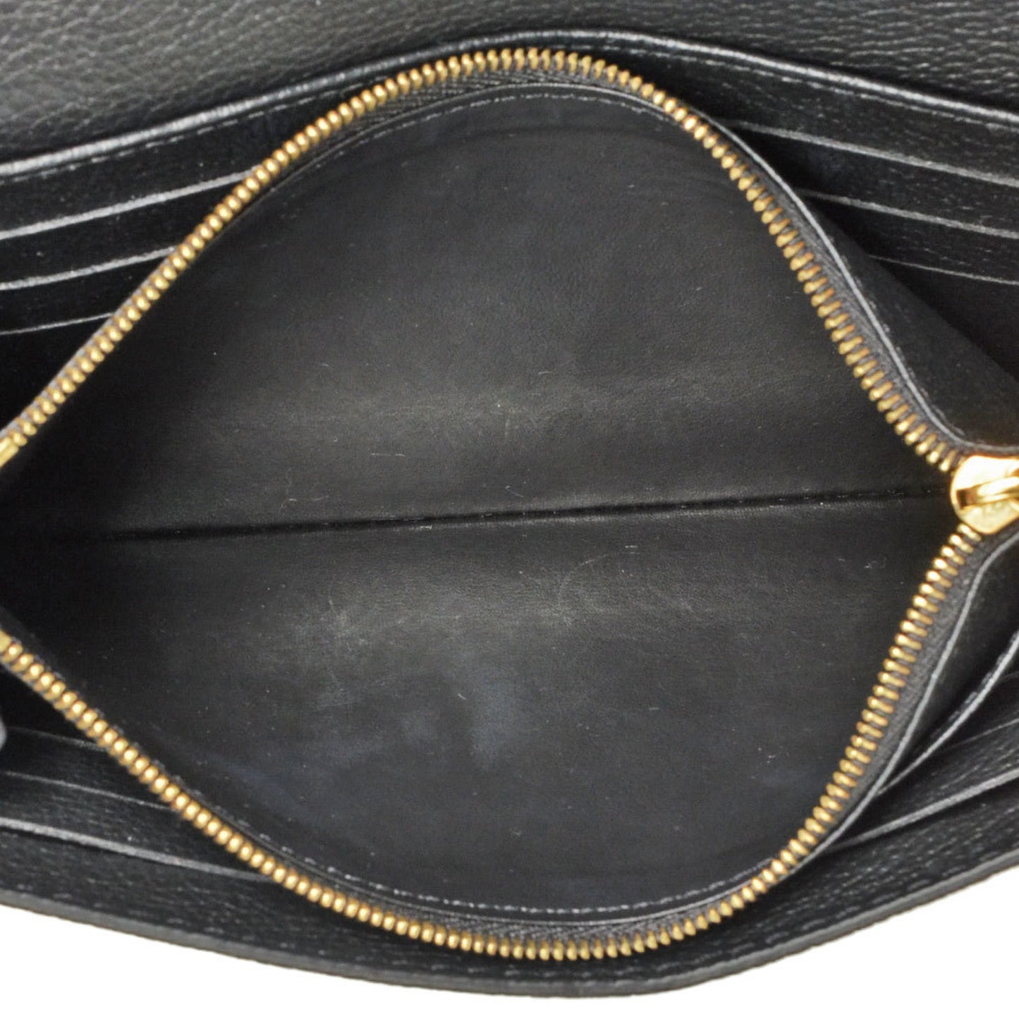 Louis Vuitton Sarah, Black, Leather, wallet