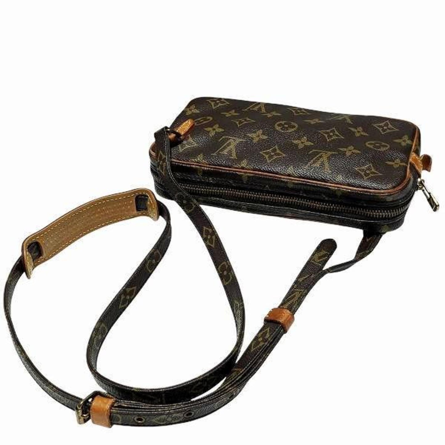 Louis Vuitton Marly, Brown, Canvas, shoulder