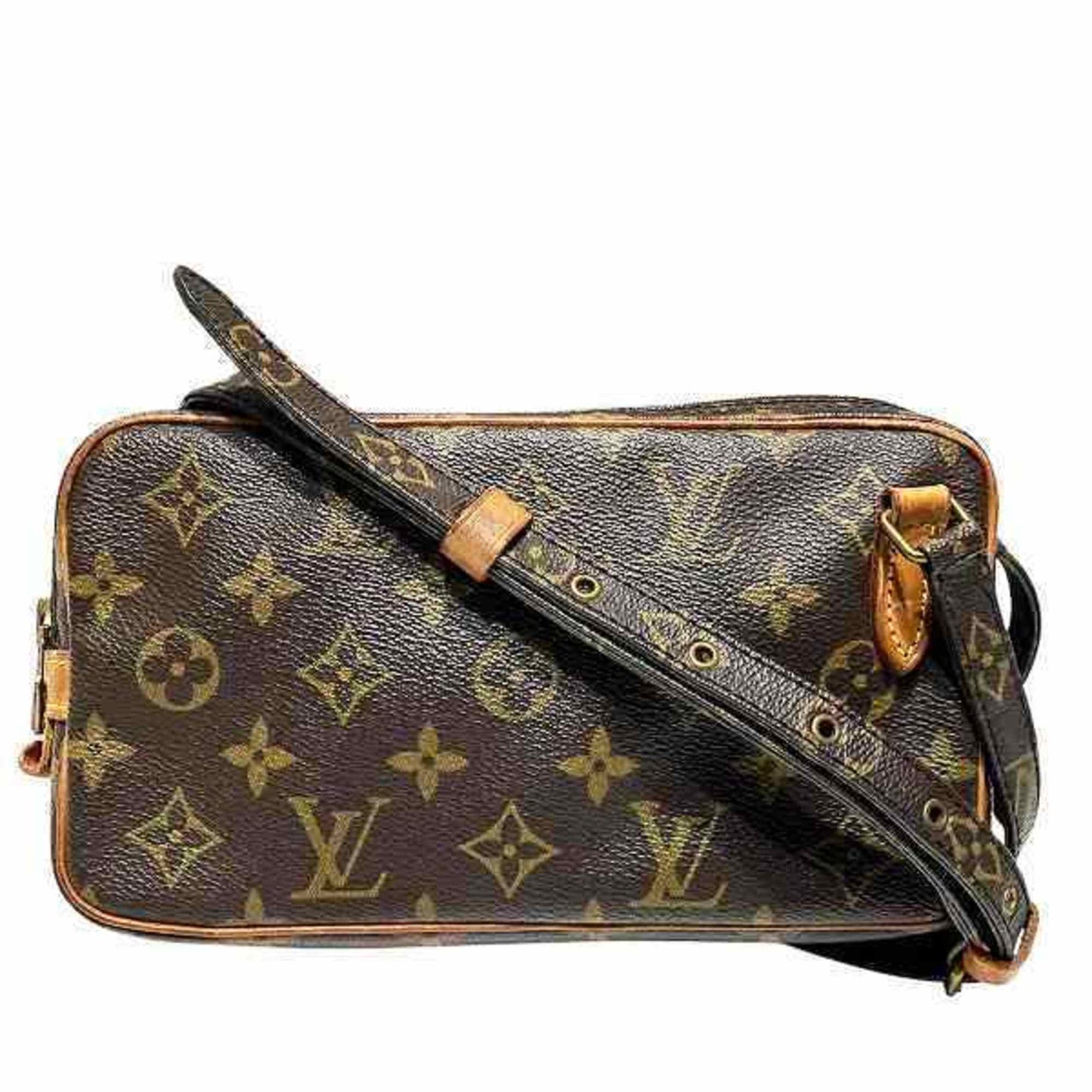 Louis Vuitton Marly, Brown, Canvas, shoulder