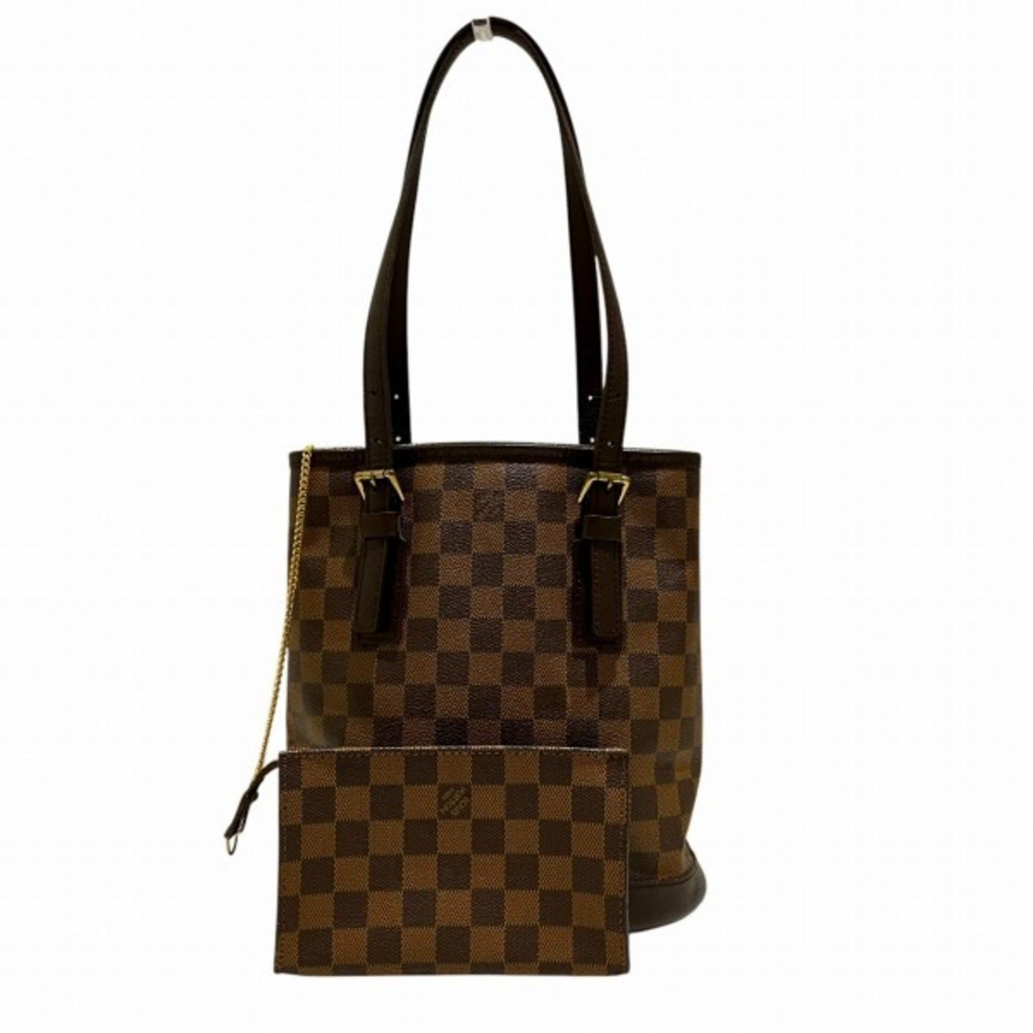 Louis Vuitton Bucket PM, Brown, Canvas, tote