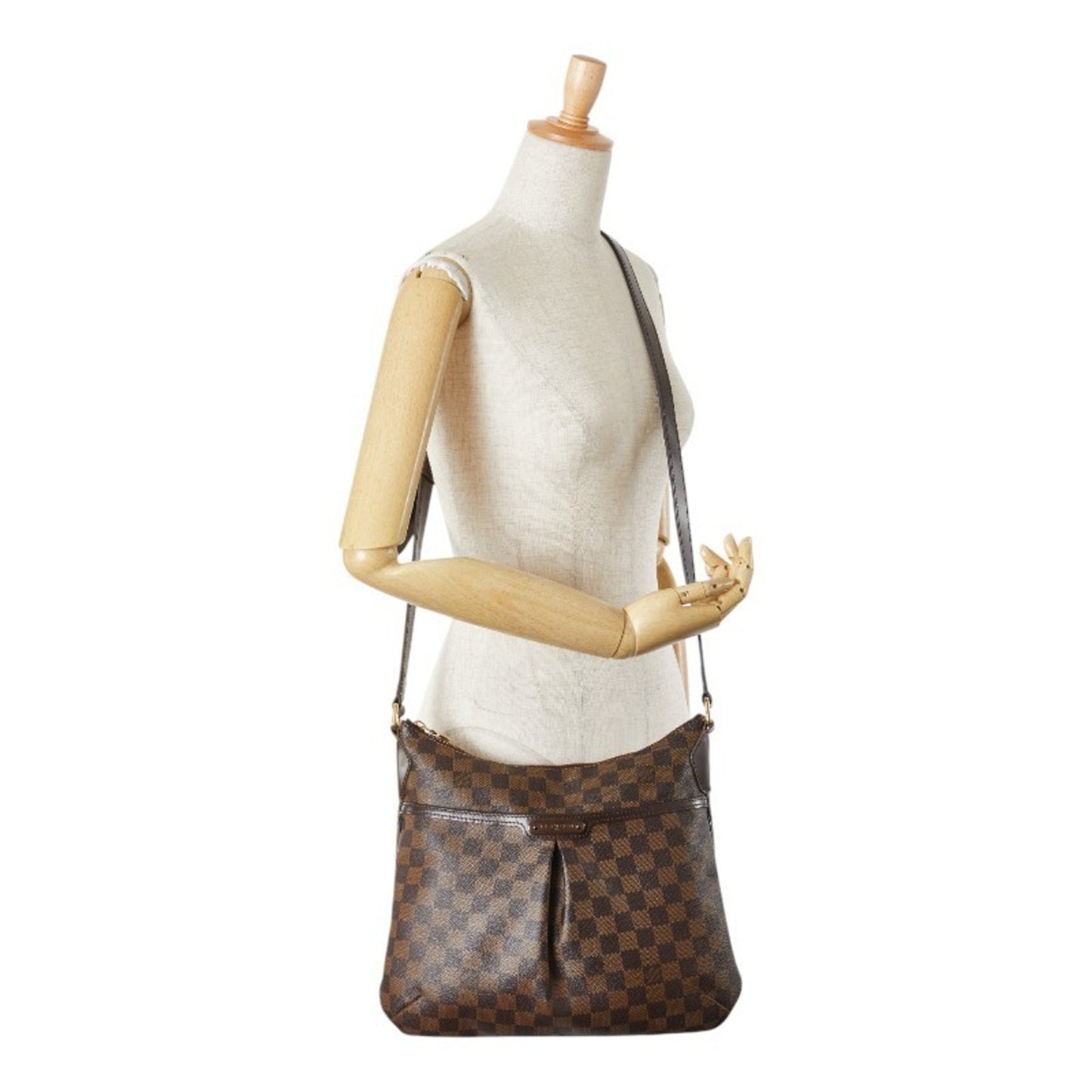 Louis Vuitton Bloomsbury, Brown, Canvas, shoulder